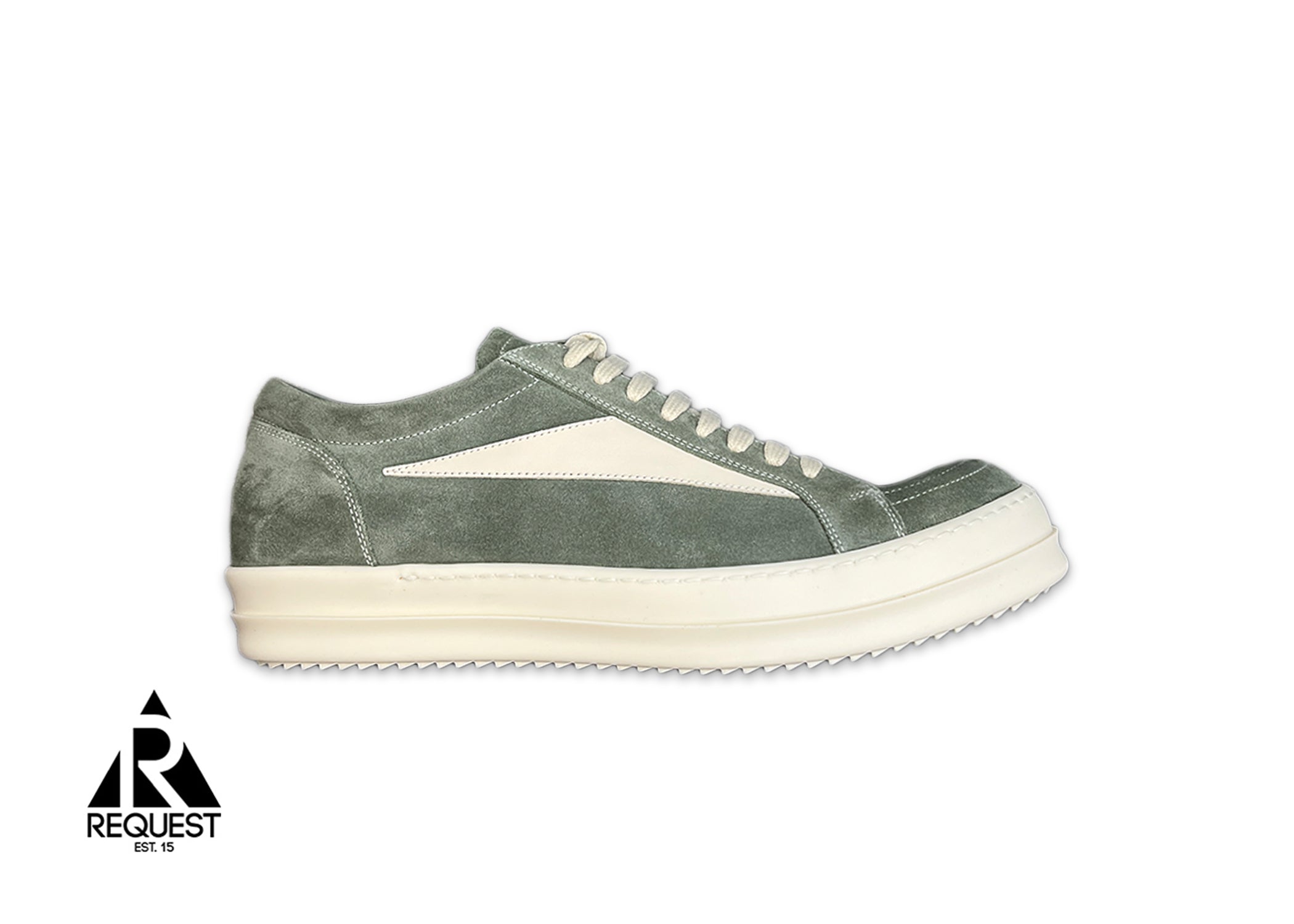 Rick Owens, Hollywood Suede Vintage Sneaks "Celadon"