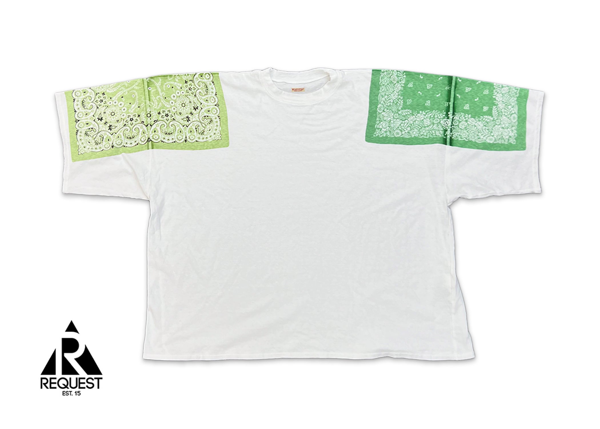 Kapital, Jersey Bandana Oversized Tee "Green/Green"