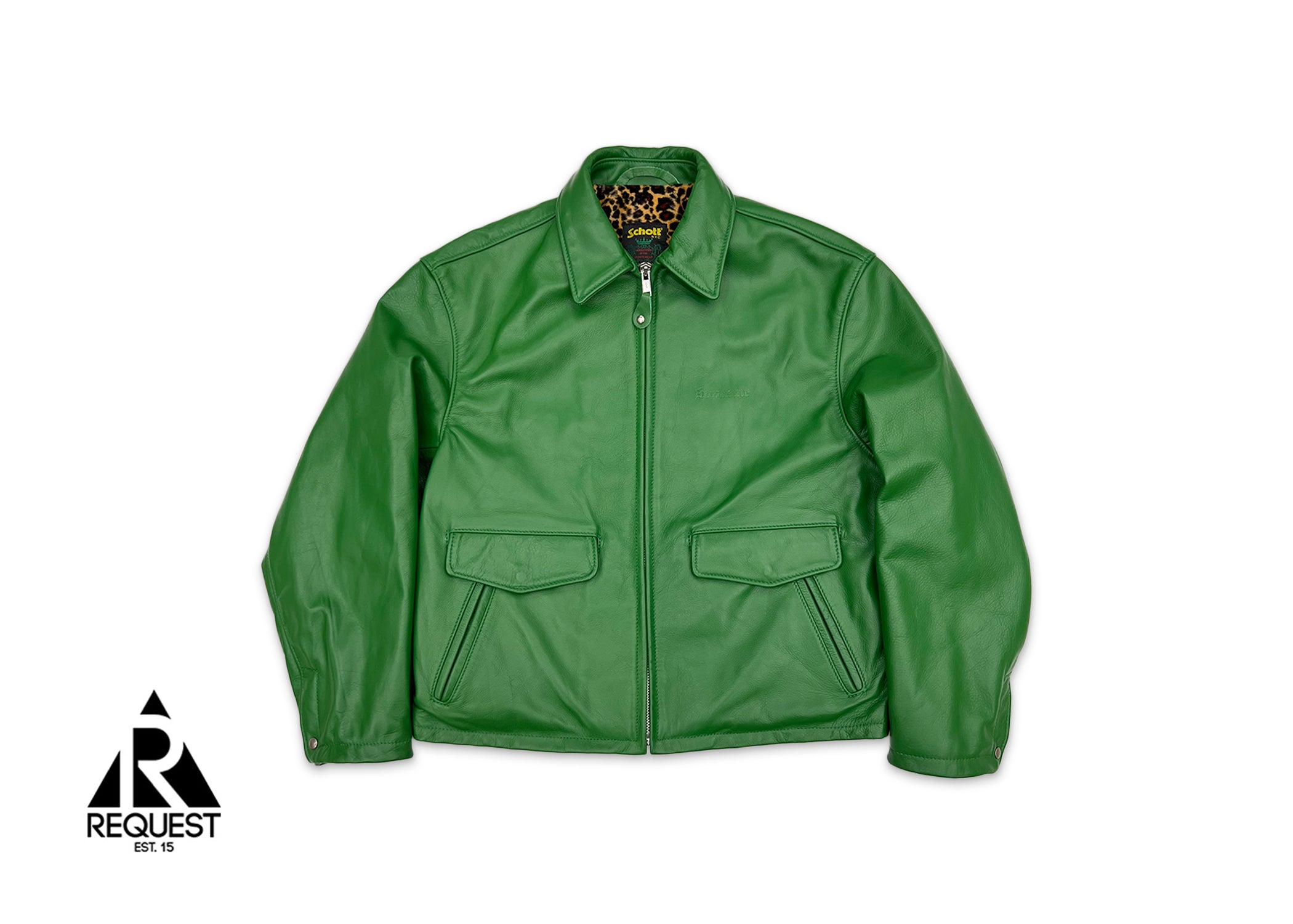 Supreme, Schotts Leather A2 Jacket "Green"