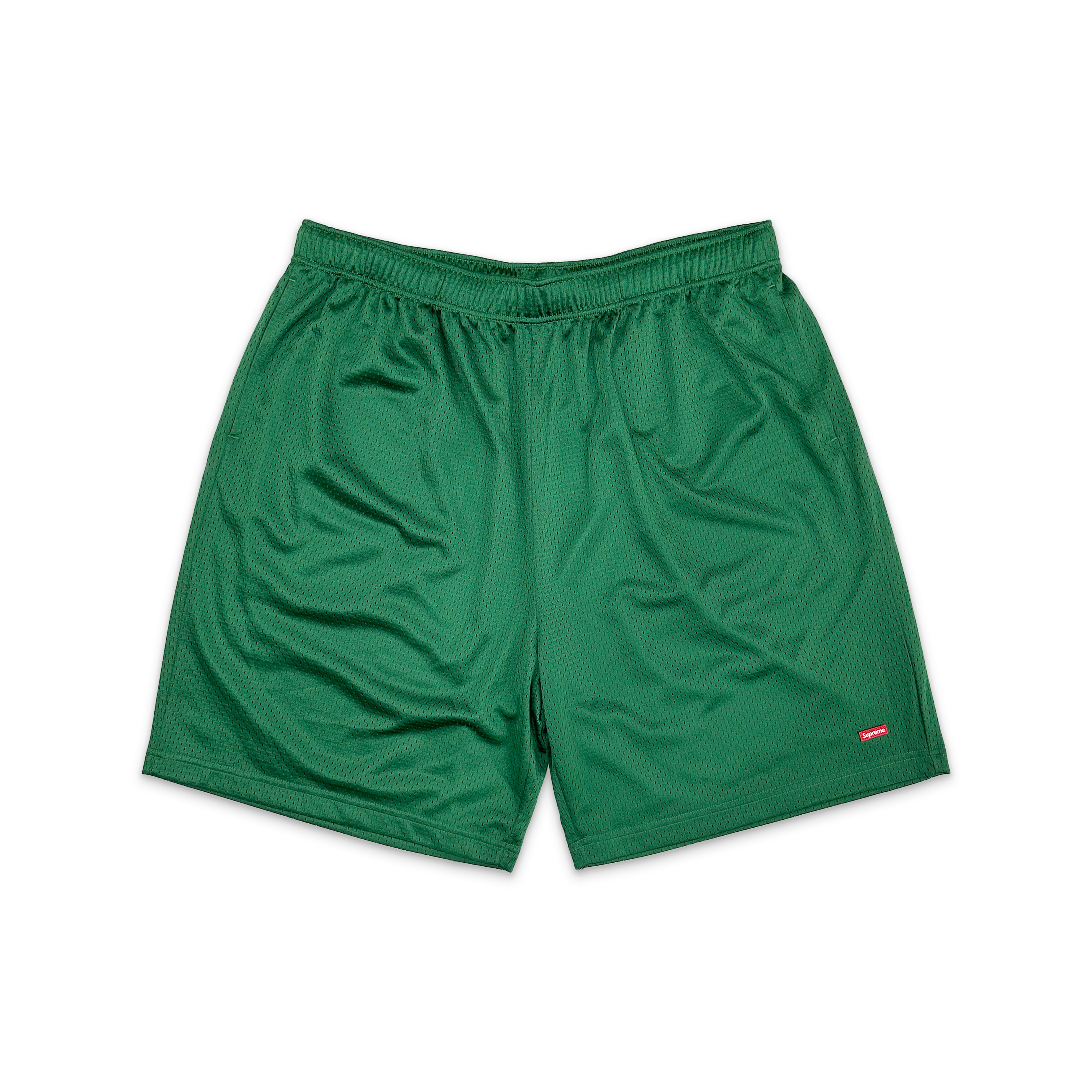Supreme, Small Box Logo Mesh Shorts "Green"