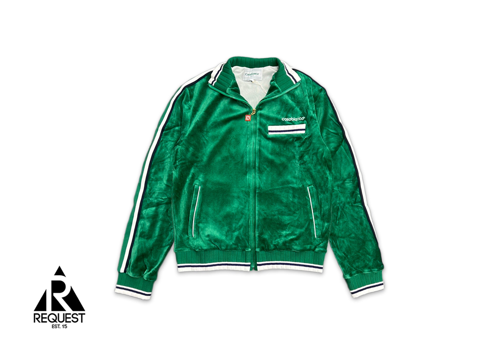 Casablanca, Velour Track Jacket "Evergreen"