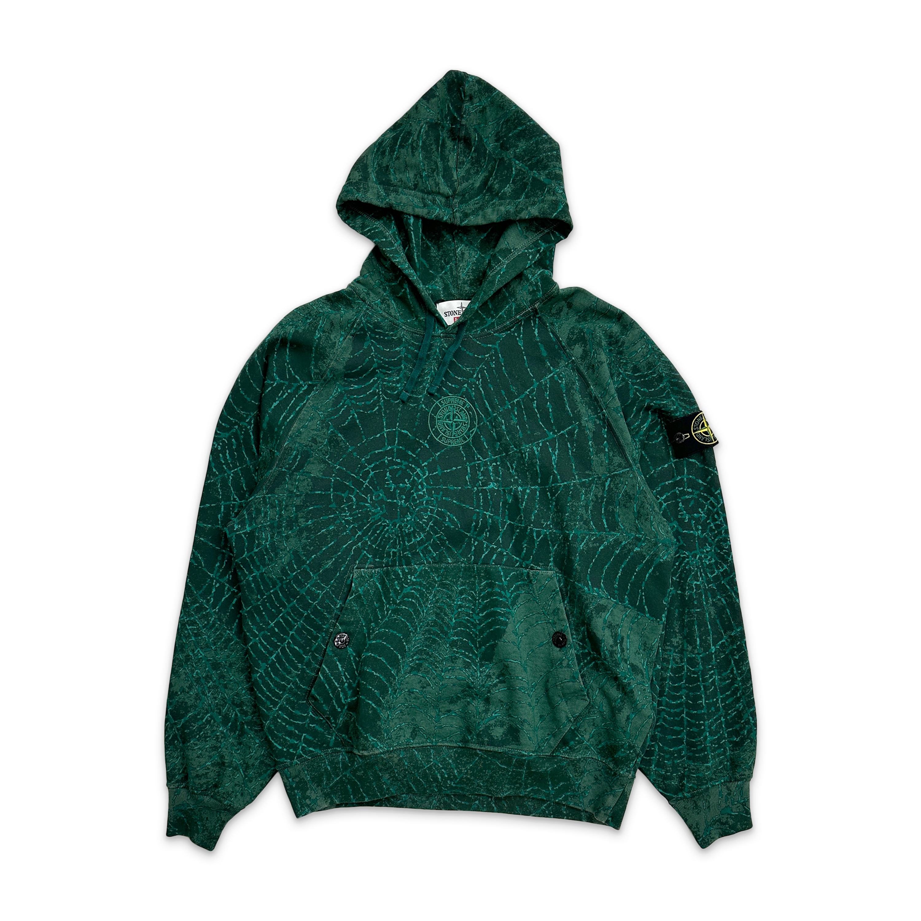 Supreme, Stone Island Hooded Sweatshirt FW23 "Dark Green"