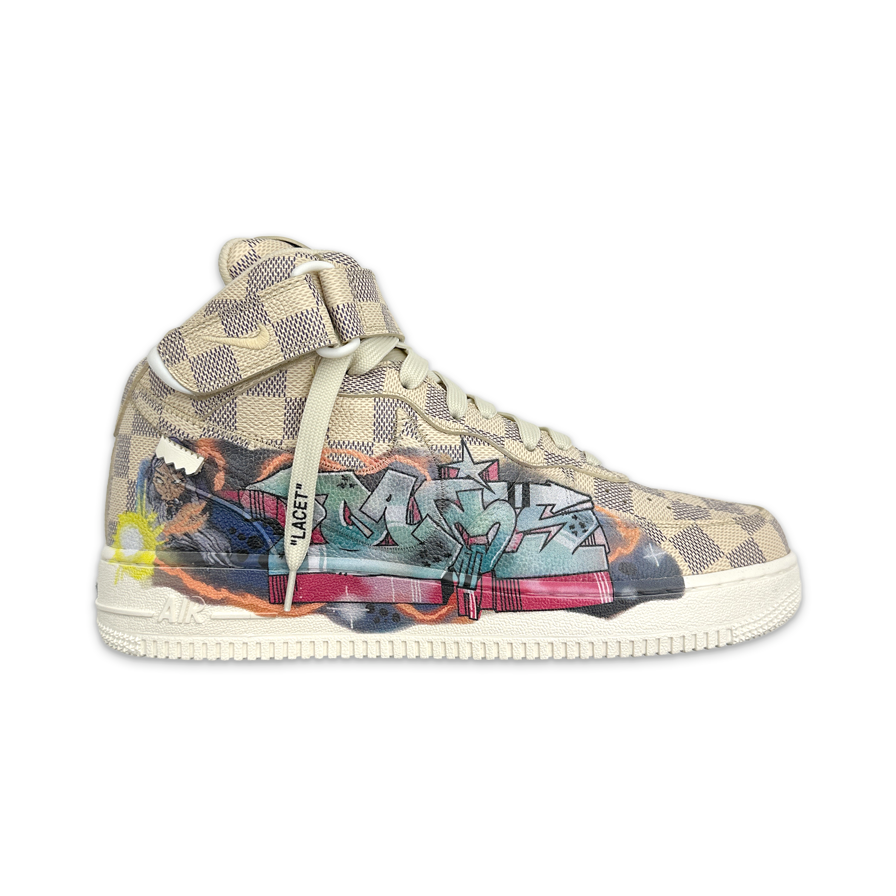 Louis Vuitton, Nike Air Force 1 Mid "Graffiti"