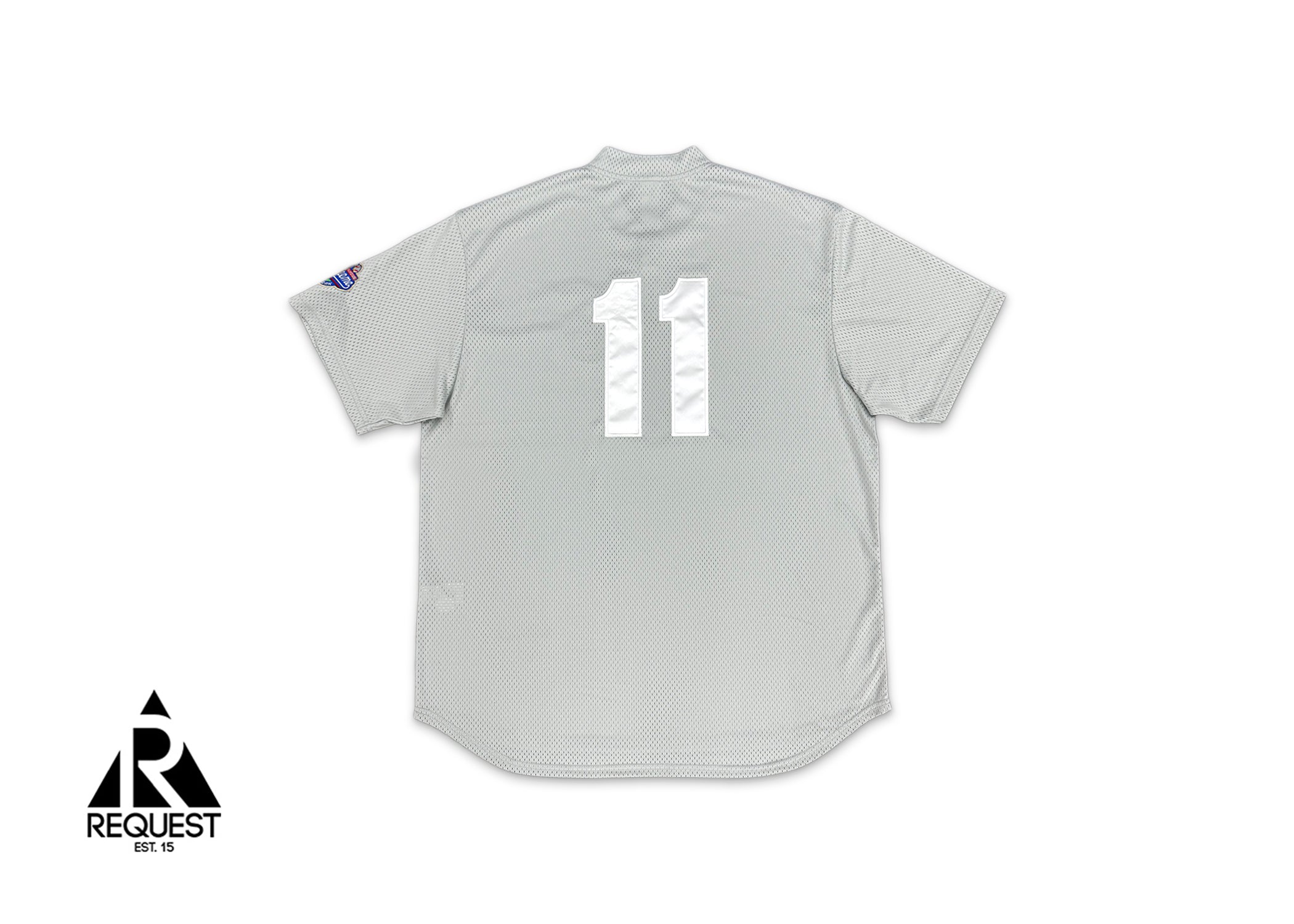 Supreme, Mesh Henley Baseball Jersey "Grey"