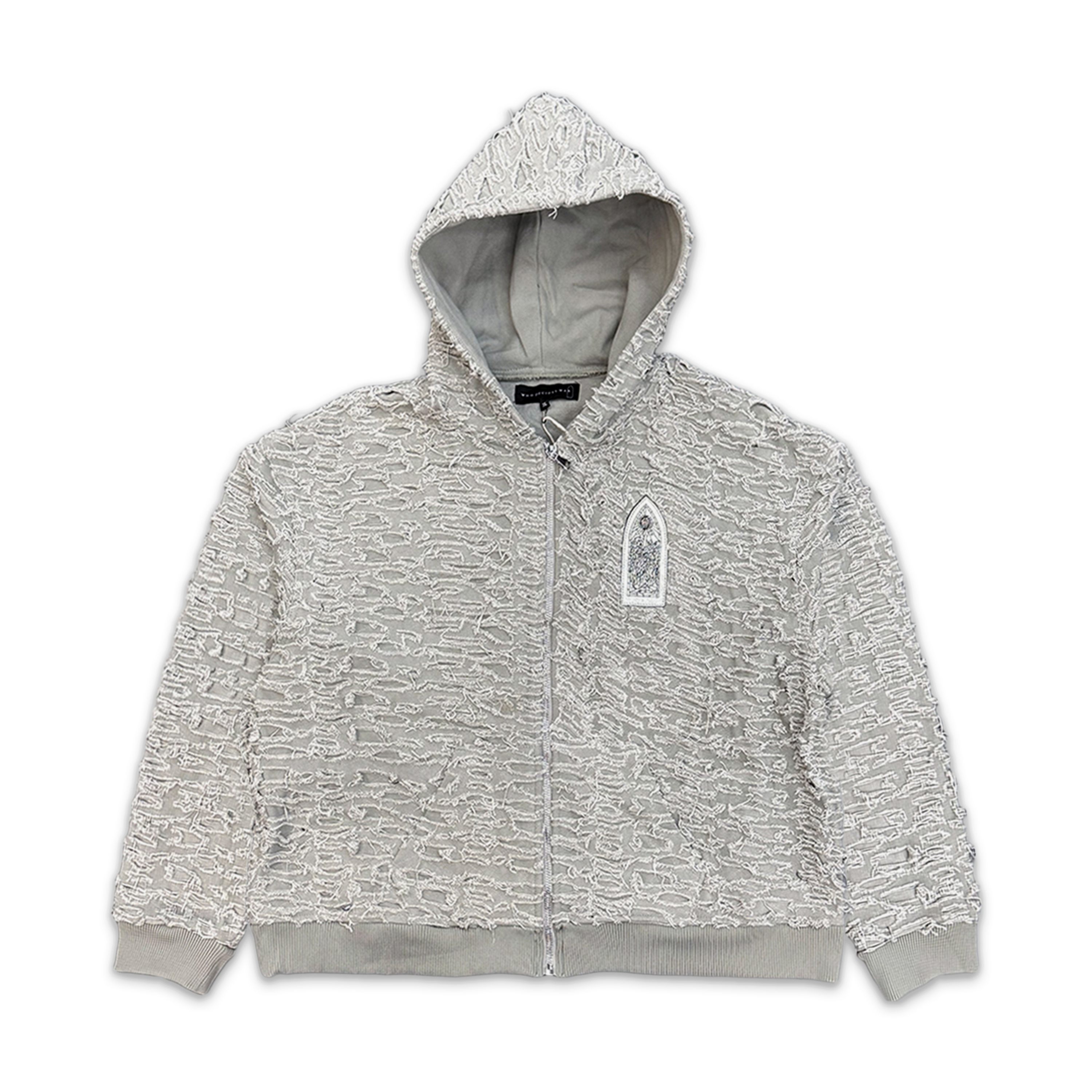 Who Decides War, Husk Zip Up Jacket "Vintage Grey"