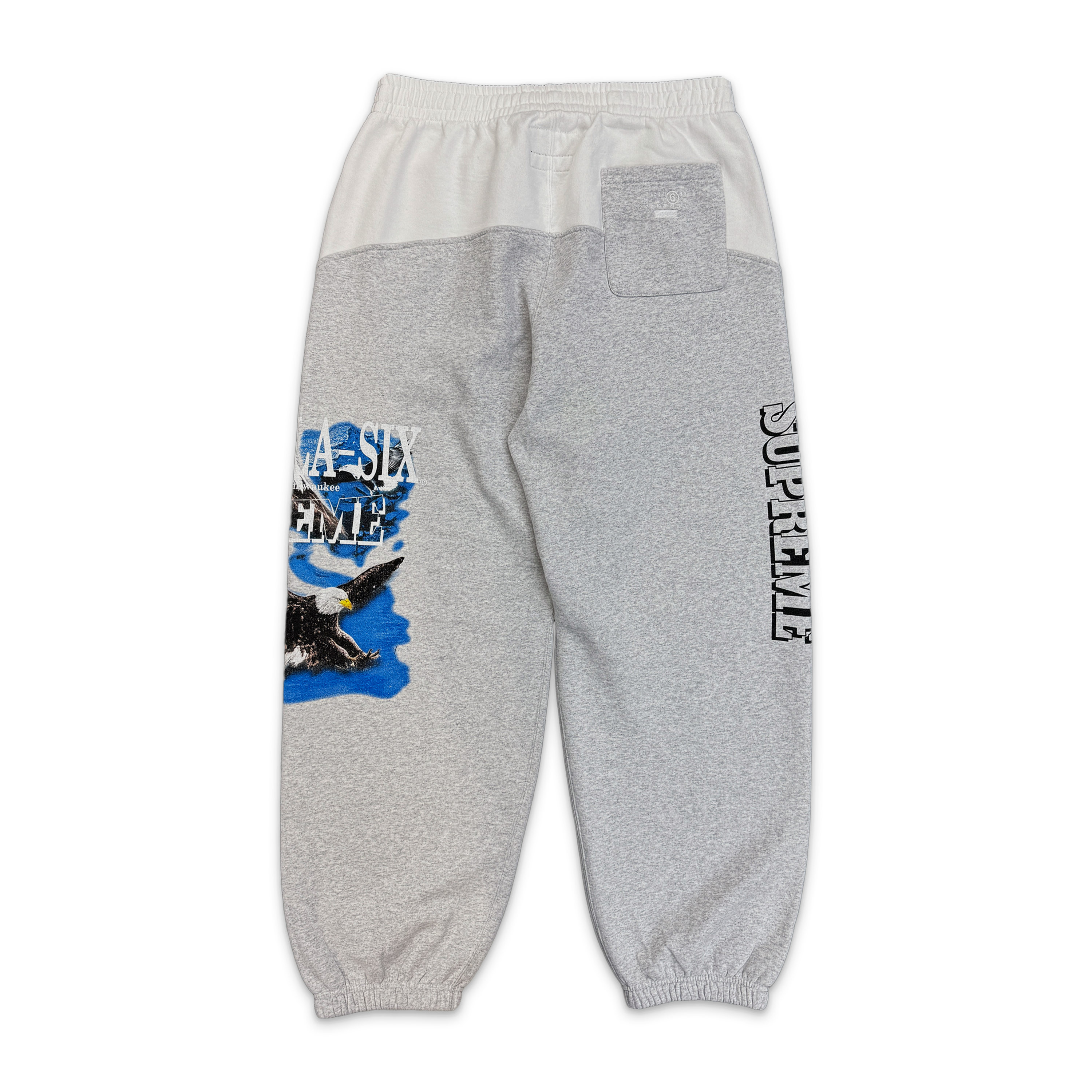 Supreme, MM6 Maison Margiela Eagle Sweatpants "Ash Grey/White" SS26