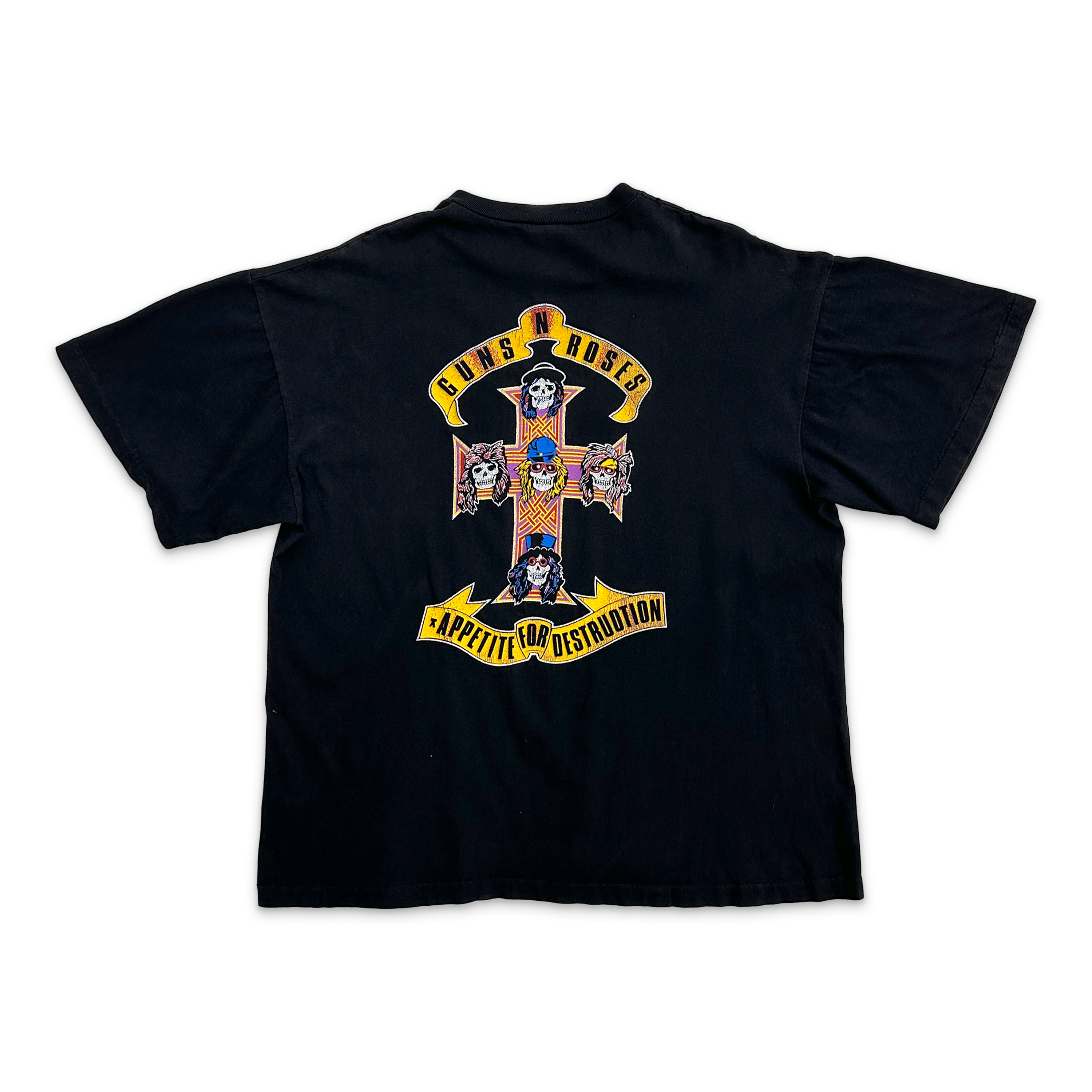 Guns N Roses Appetite For Destruction Vintage Tee "Black"
