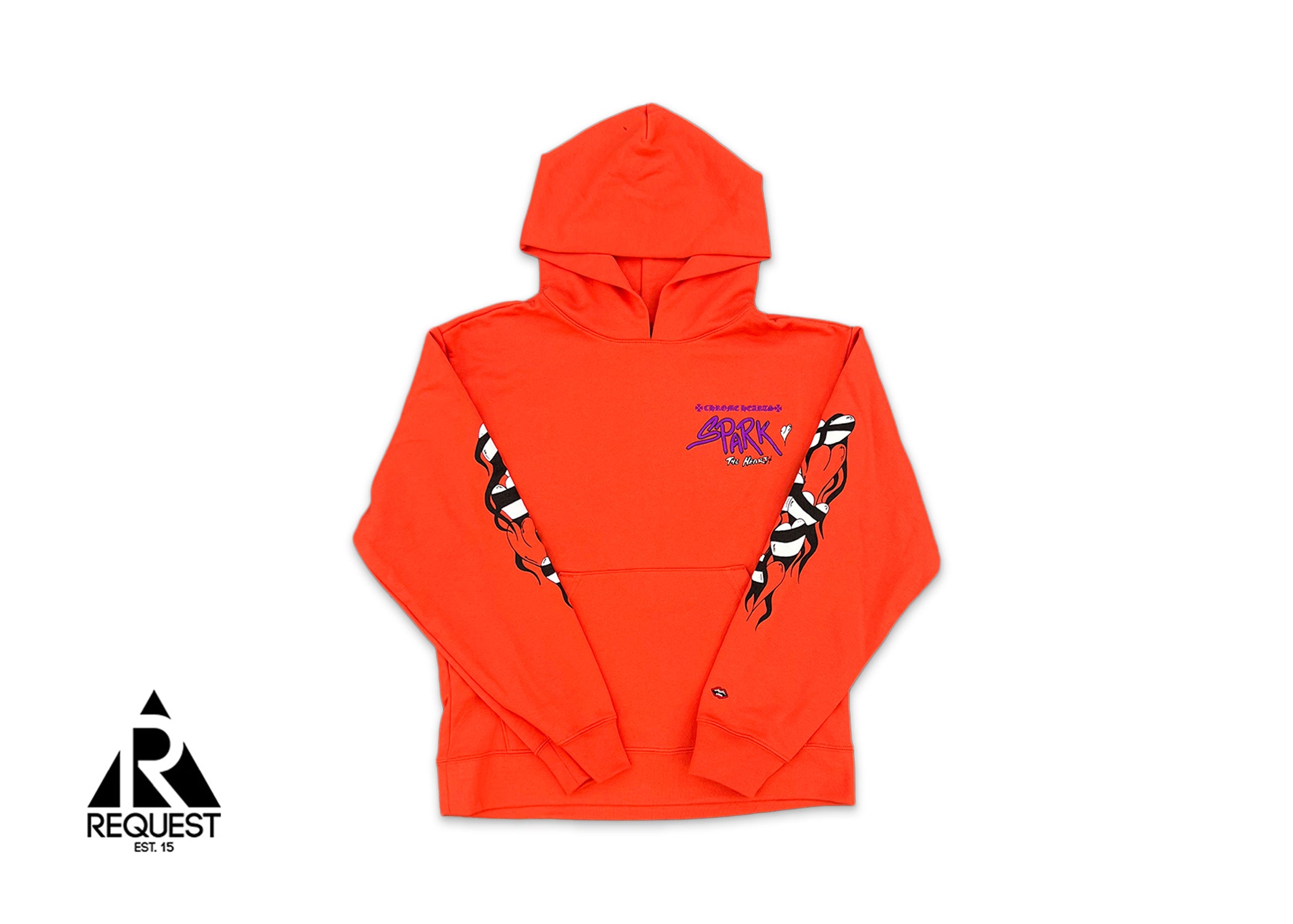 Chrome Hearts Matty Boy Hoodie "Sick Heart on Fire"