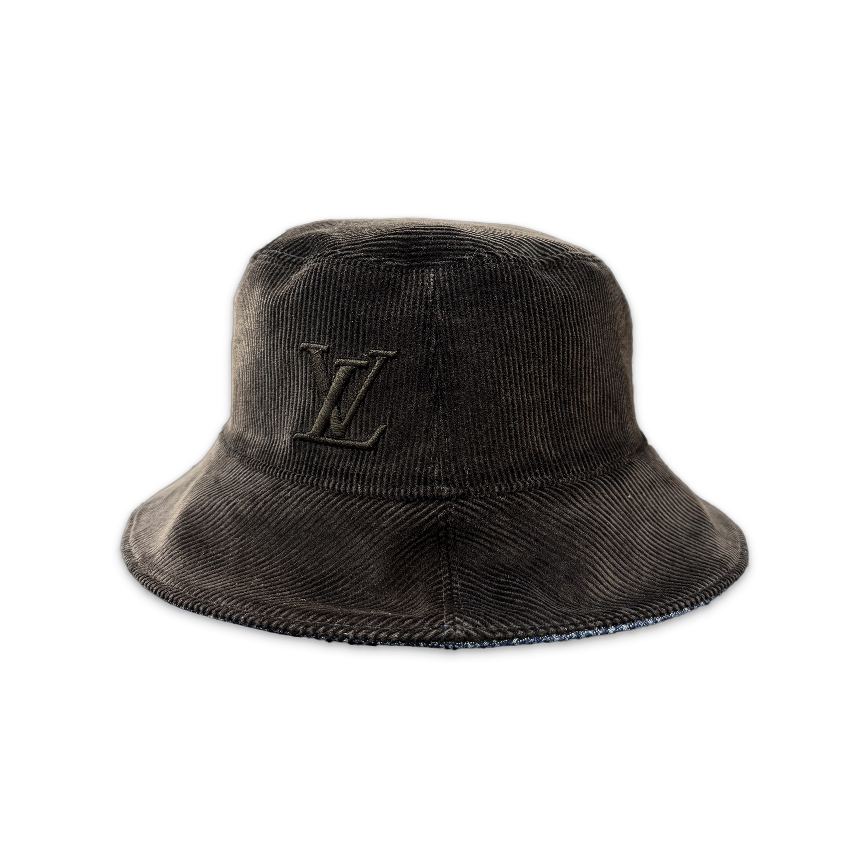Louis Vuitton, Epi Monogram Reversible Bucket Hat "Blue/Black"