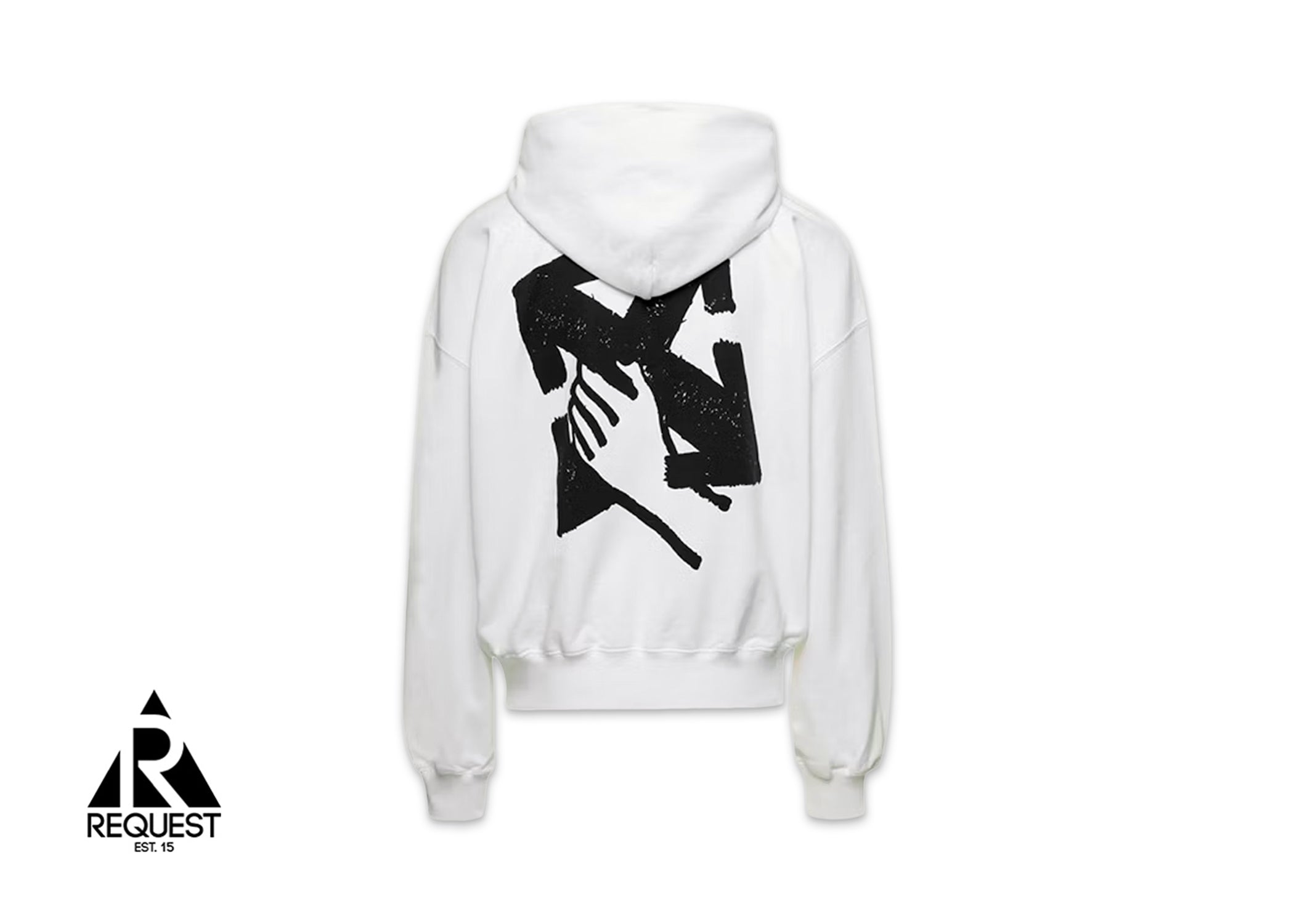 Off White Hand Arrow Hoodie "White"