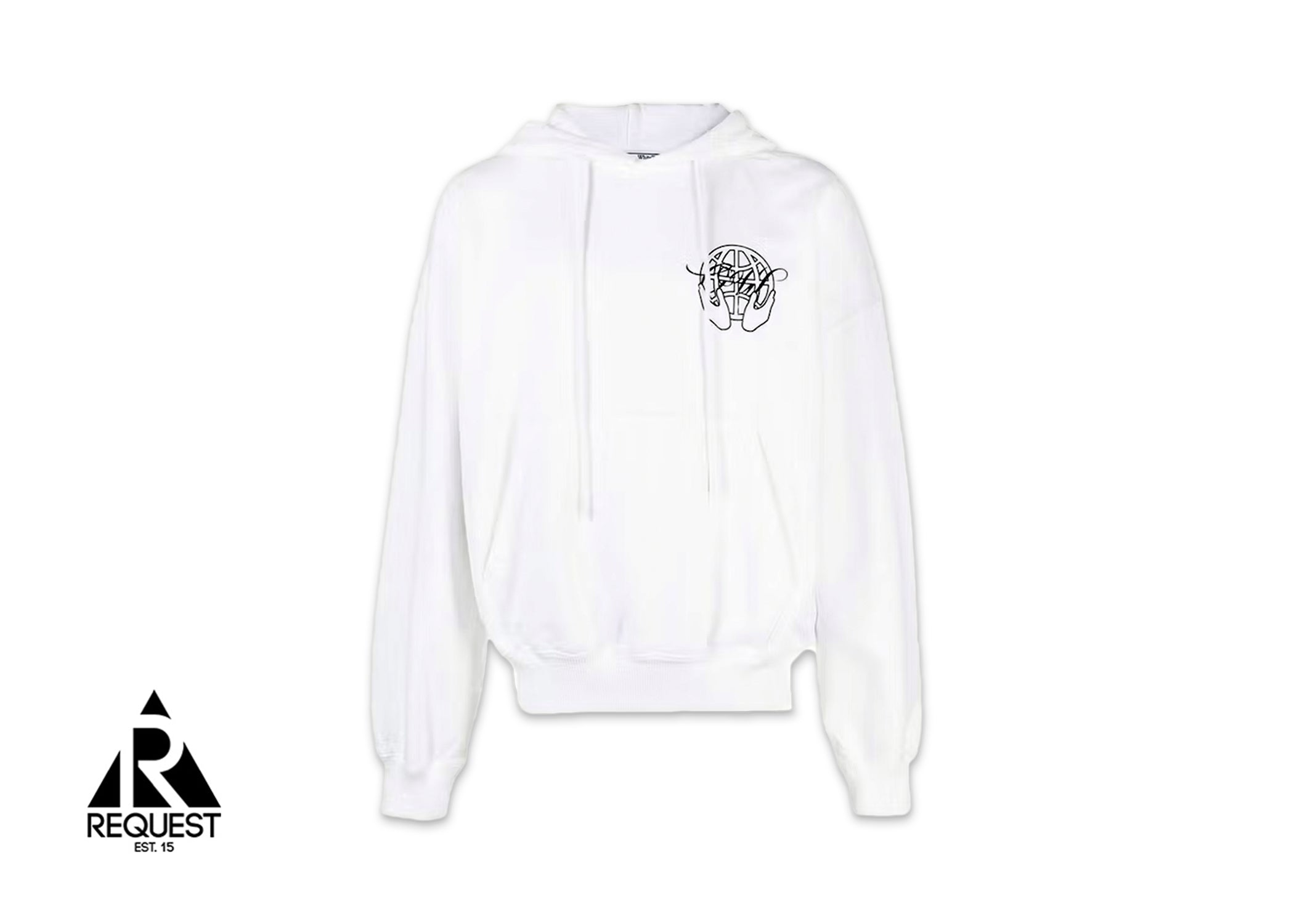 Off White Hand Arrow Hoodie "White"