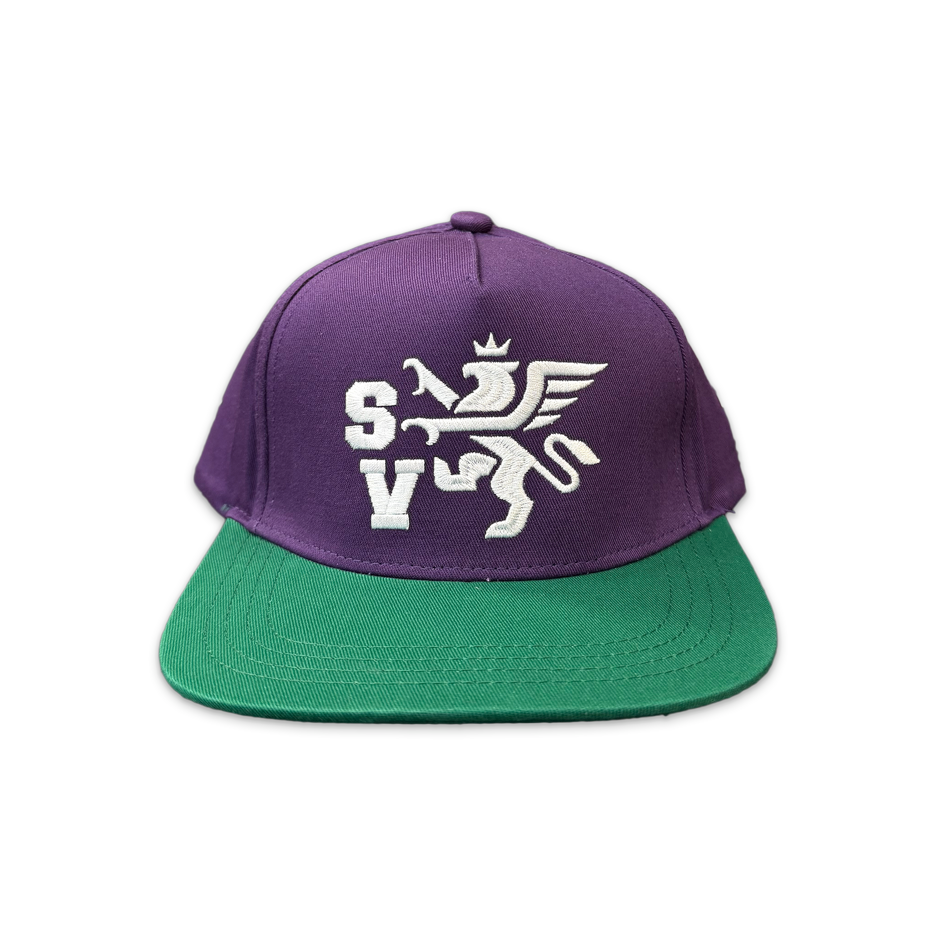 Supreme, Griffin Snapback Hat “Plum & Green”