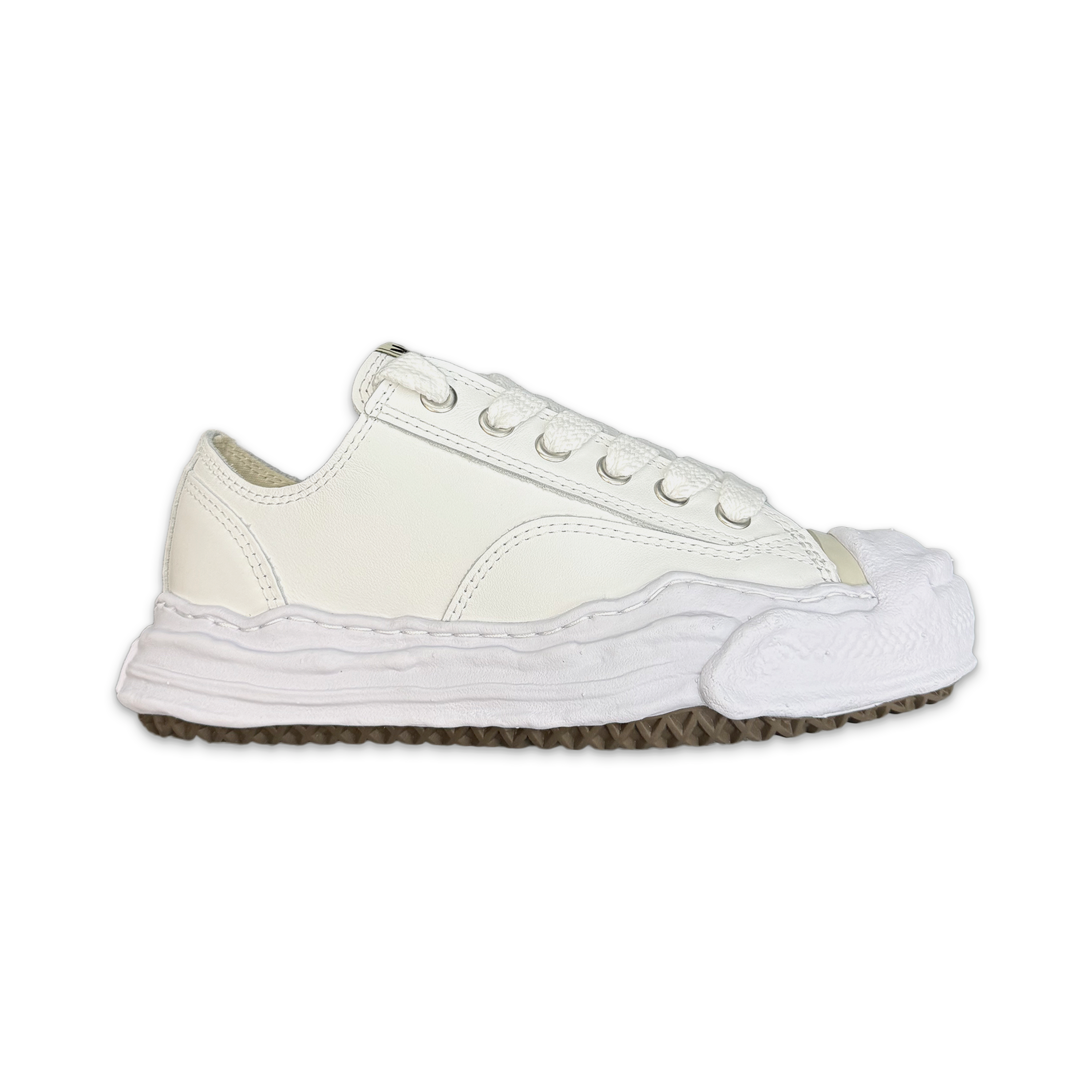Maison Mihara Yasuhiro, Hank Leather Low Top "White"