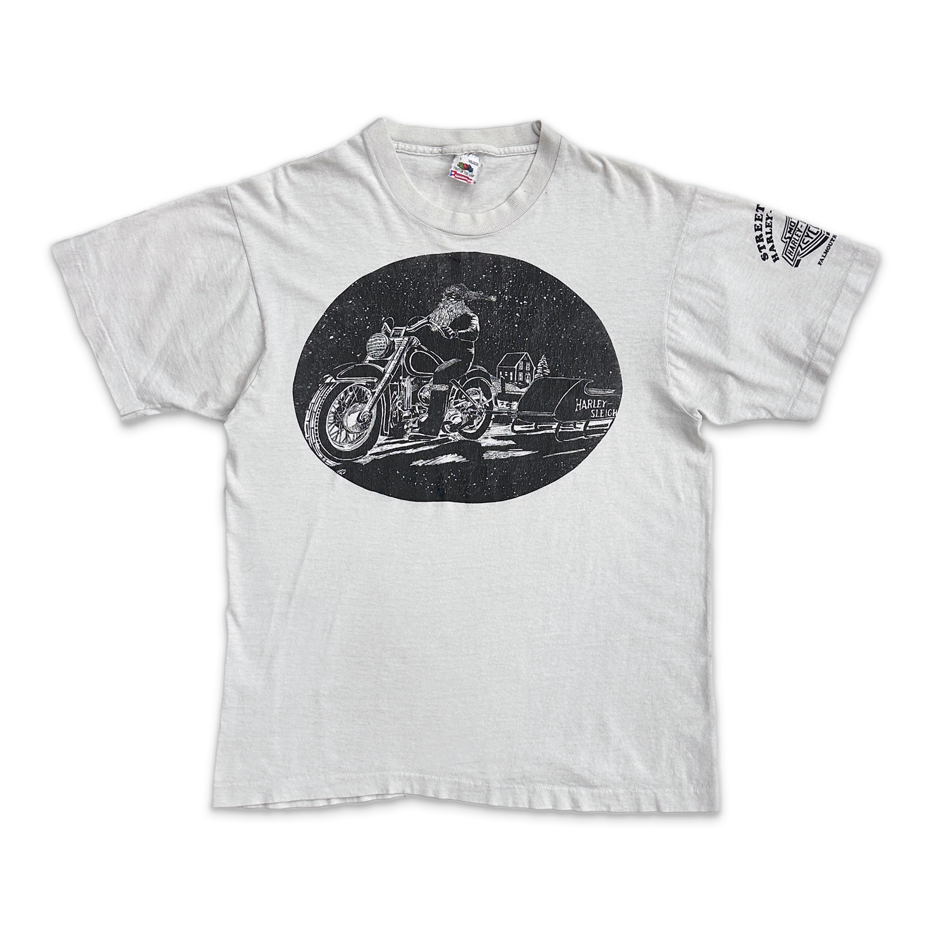 Harley Davidson Sleigh Falmouth Vintage Tee "White"