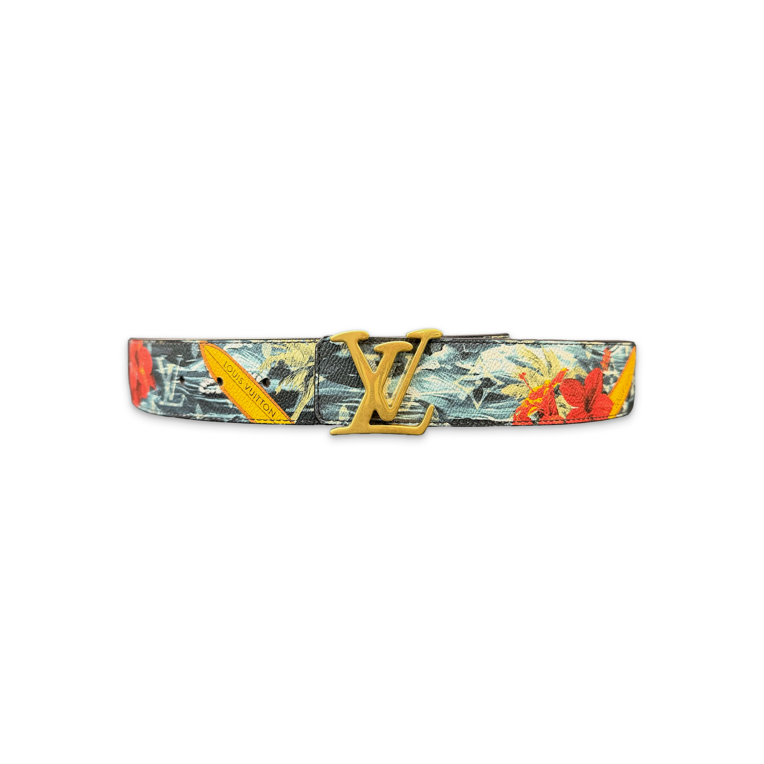 Louis Vuitton, Monogram Hawaiian 40MM Reversible Belt "Multicolor"