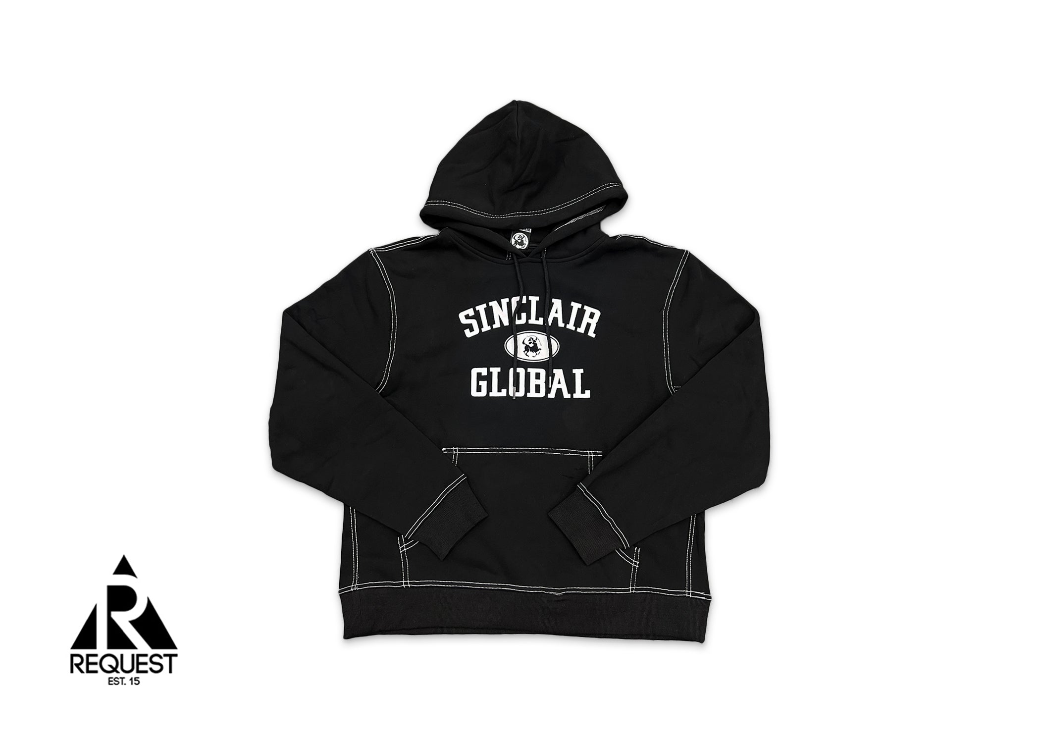 Sinclair Contrast Stitch Athletic Hoodie "Charcoal Gray"