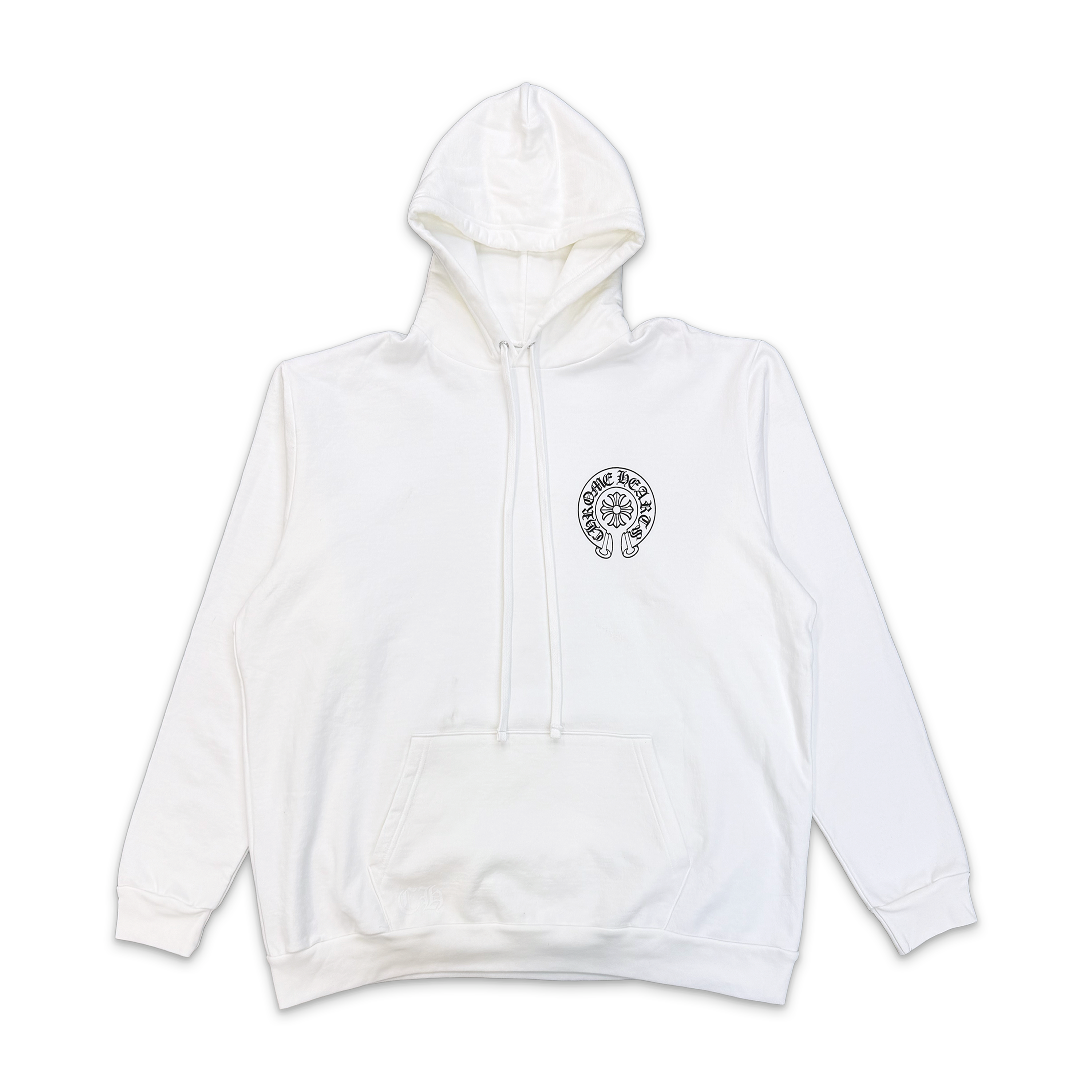 Miami Horseshoe Pullover Hoodie "White"