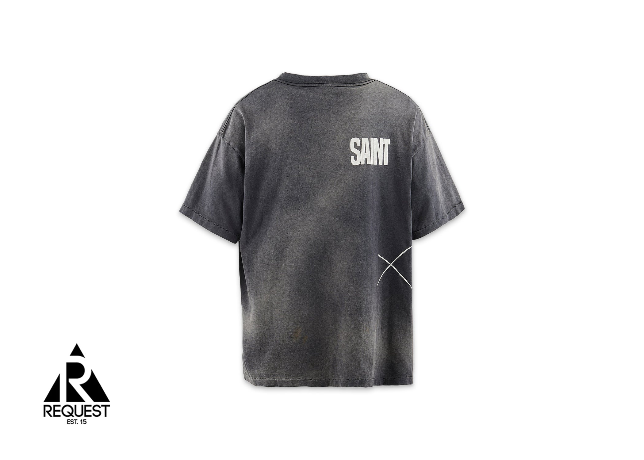 Saint Michael x LASTMAN Beating Heart Tee "Vintage Black"