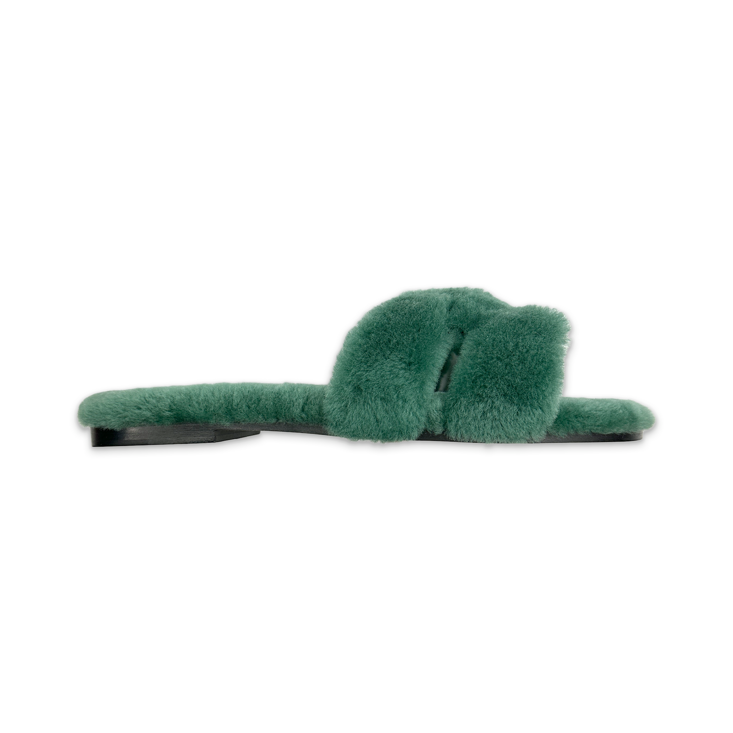 Oran Sandal Shearling “Green"