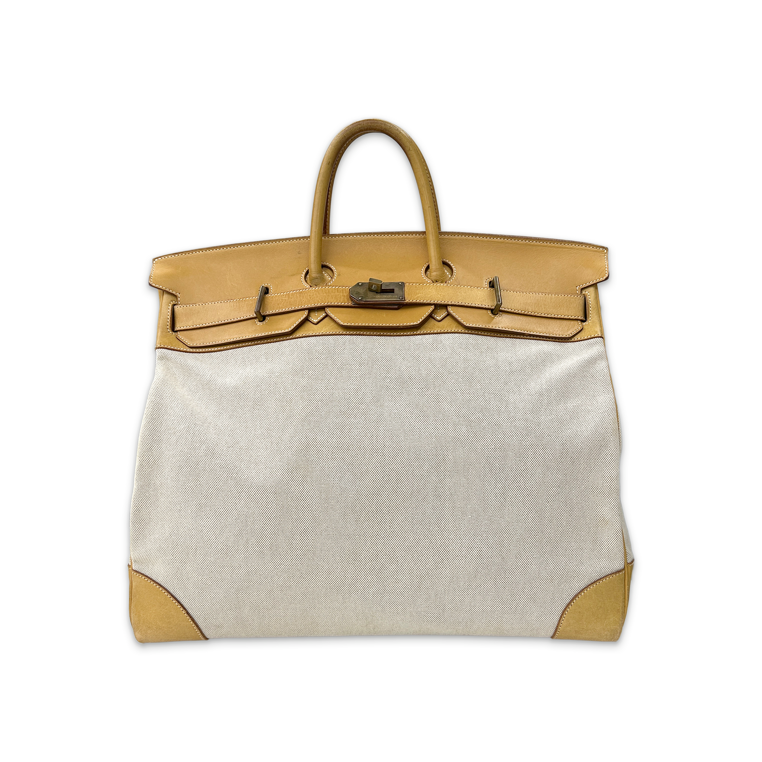 Hermes, Birkin HAC 50 Toile Vache Naturelle