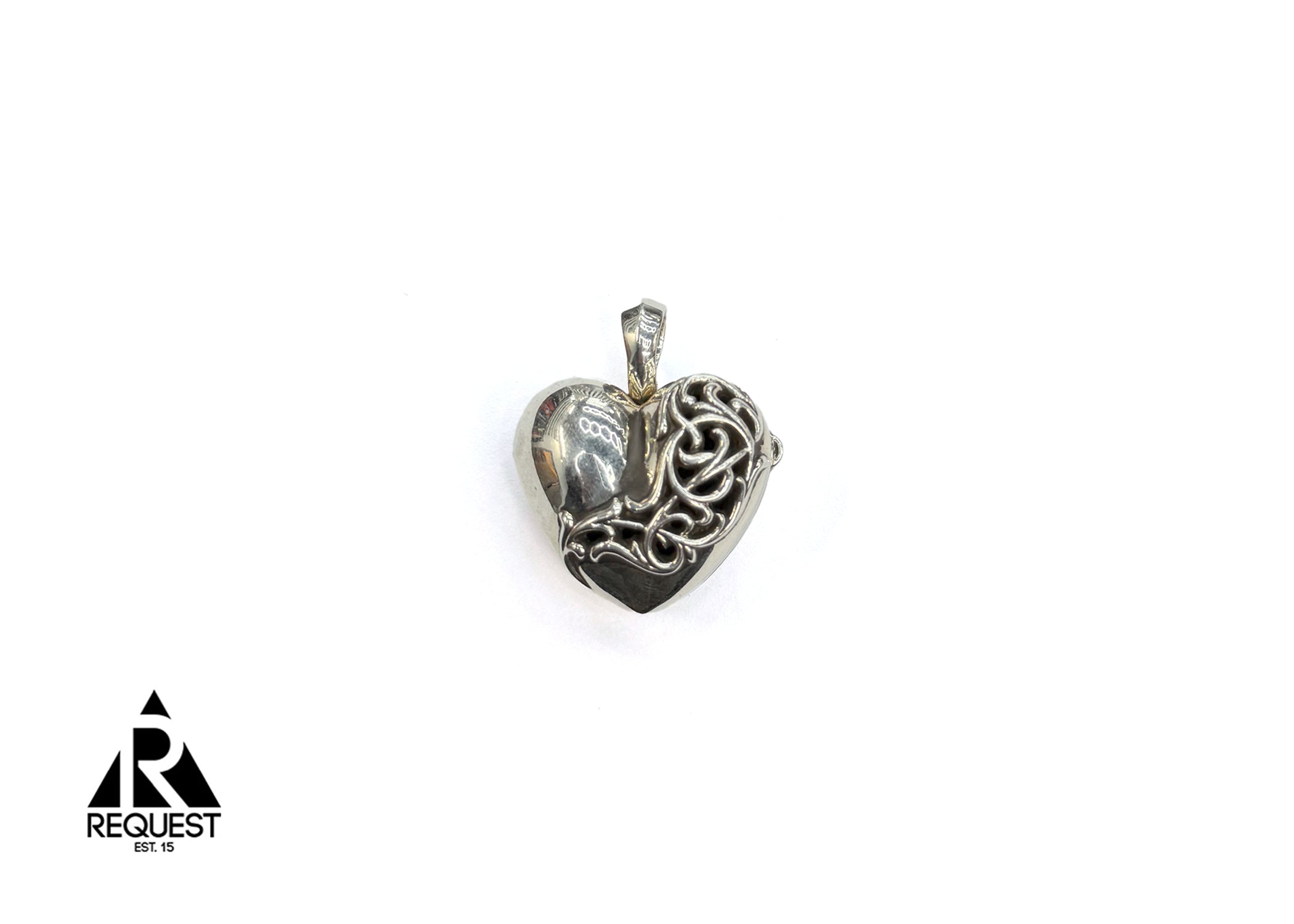 Chrome Hearts, Heart Locket Pendant ".925 Silver"