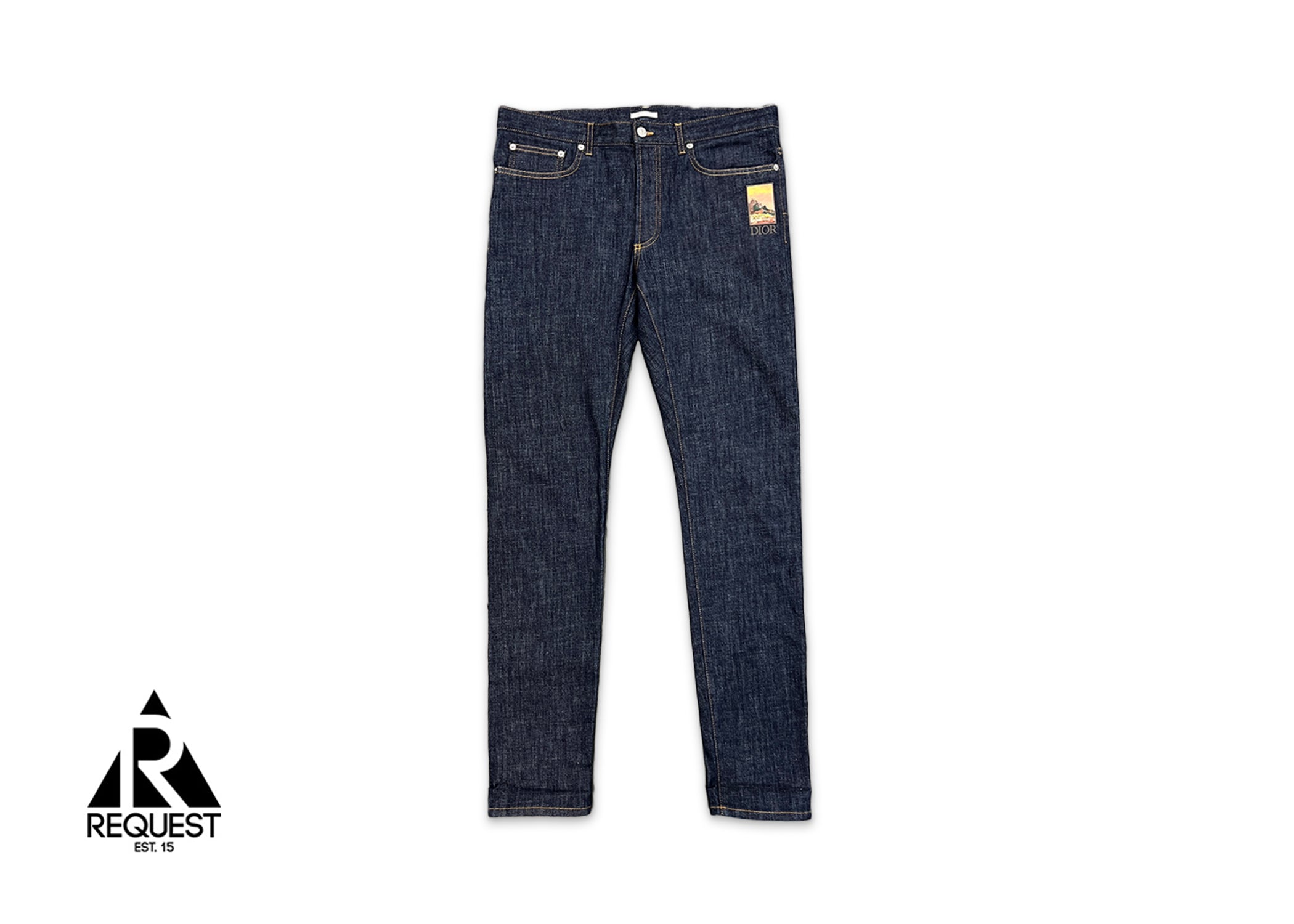 Dior, x Jack Kerouac Selvedge Denim Jeans "Blue"