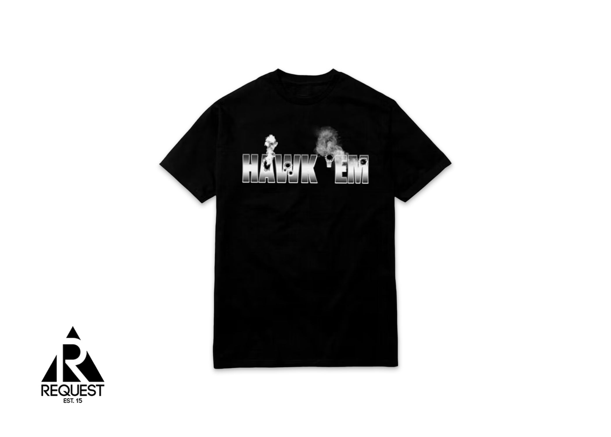 Vlone x Pop Smoke Hawk 'Em Tee "Black"