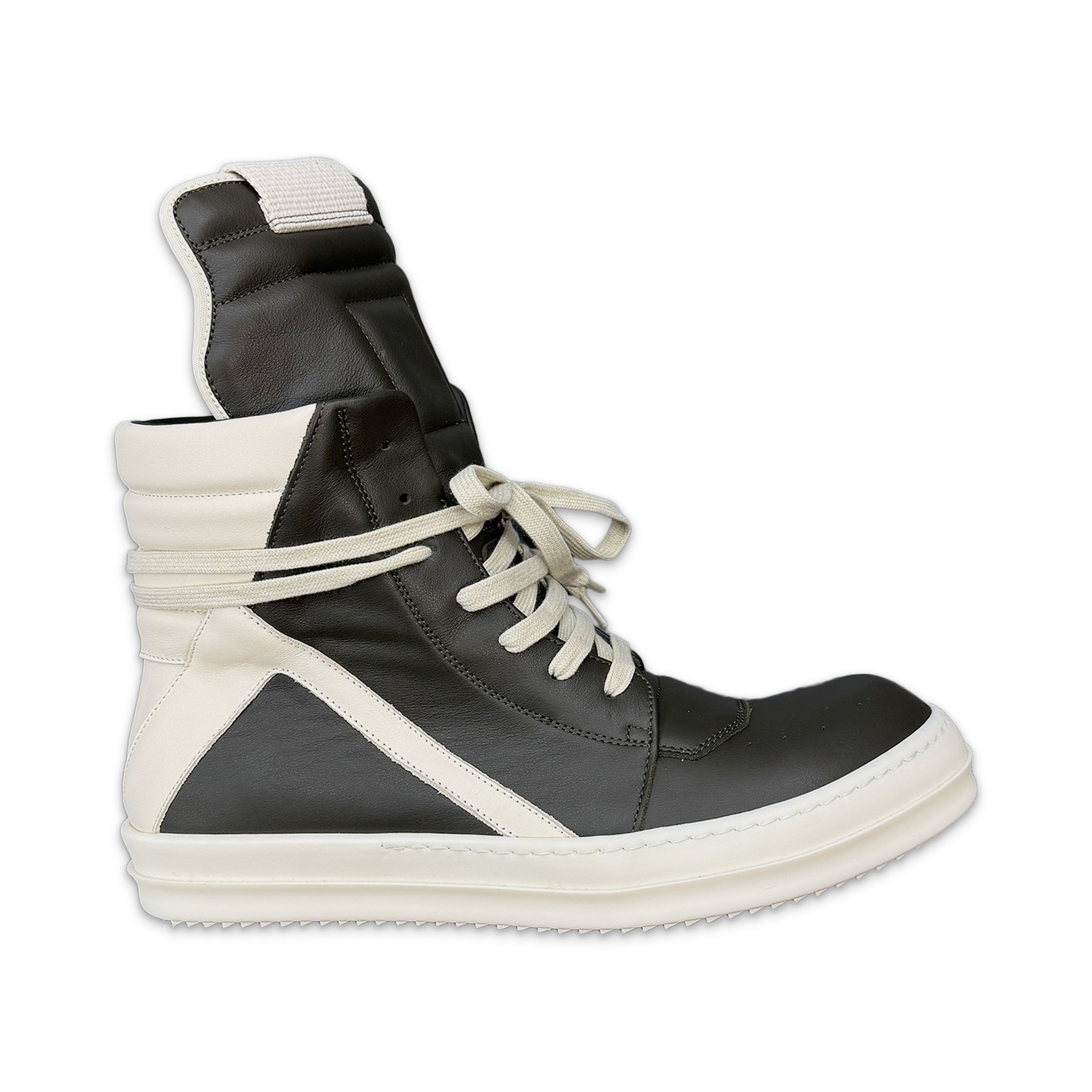 Rick Owens, Concordians Geobasket Leather Lace High "Bosco Milk"