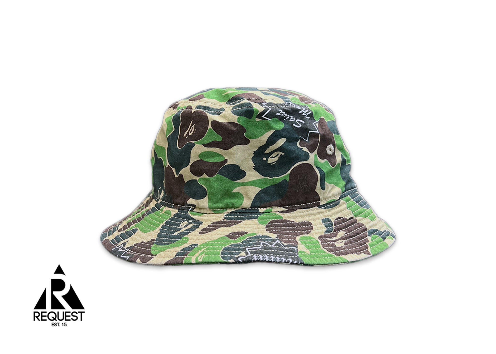 Saint Michael, x A Bathing Ape St Ape Bucket Hat "Camo"