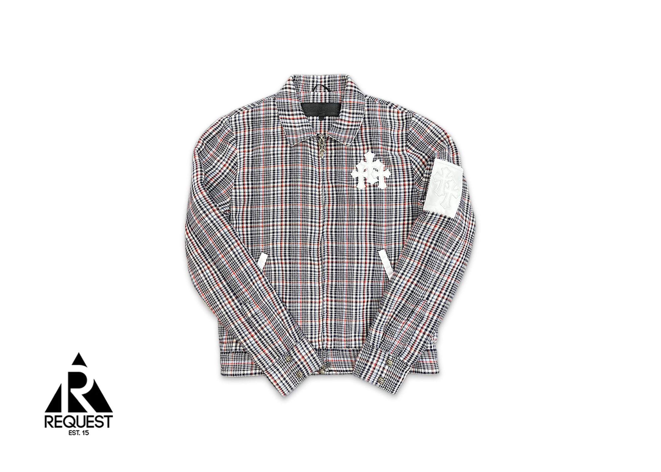 Chrome Hearts Houndstooth White Cross Jacket "Plaid"