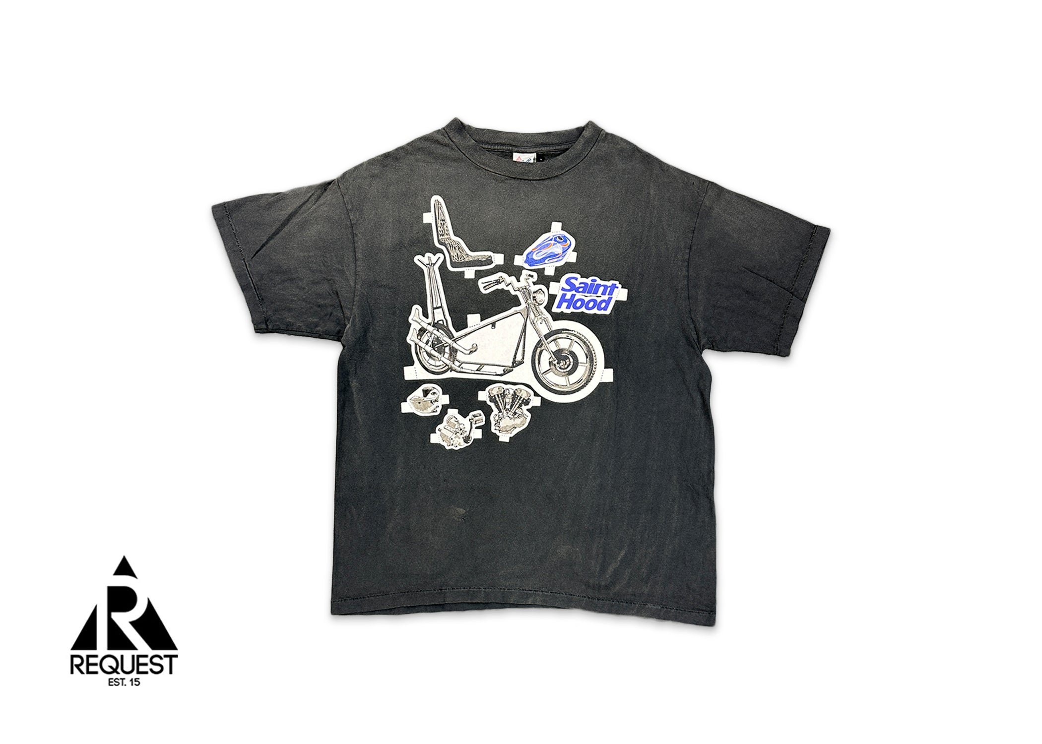 Saint Michael Neighborhood Bike Tee "Vintage Black"