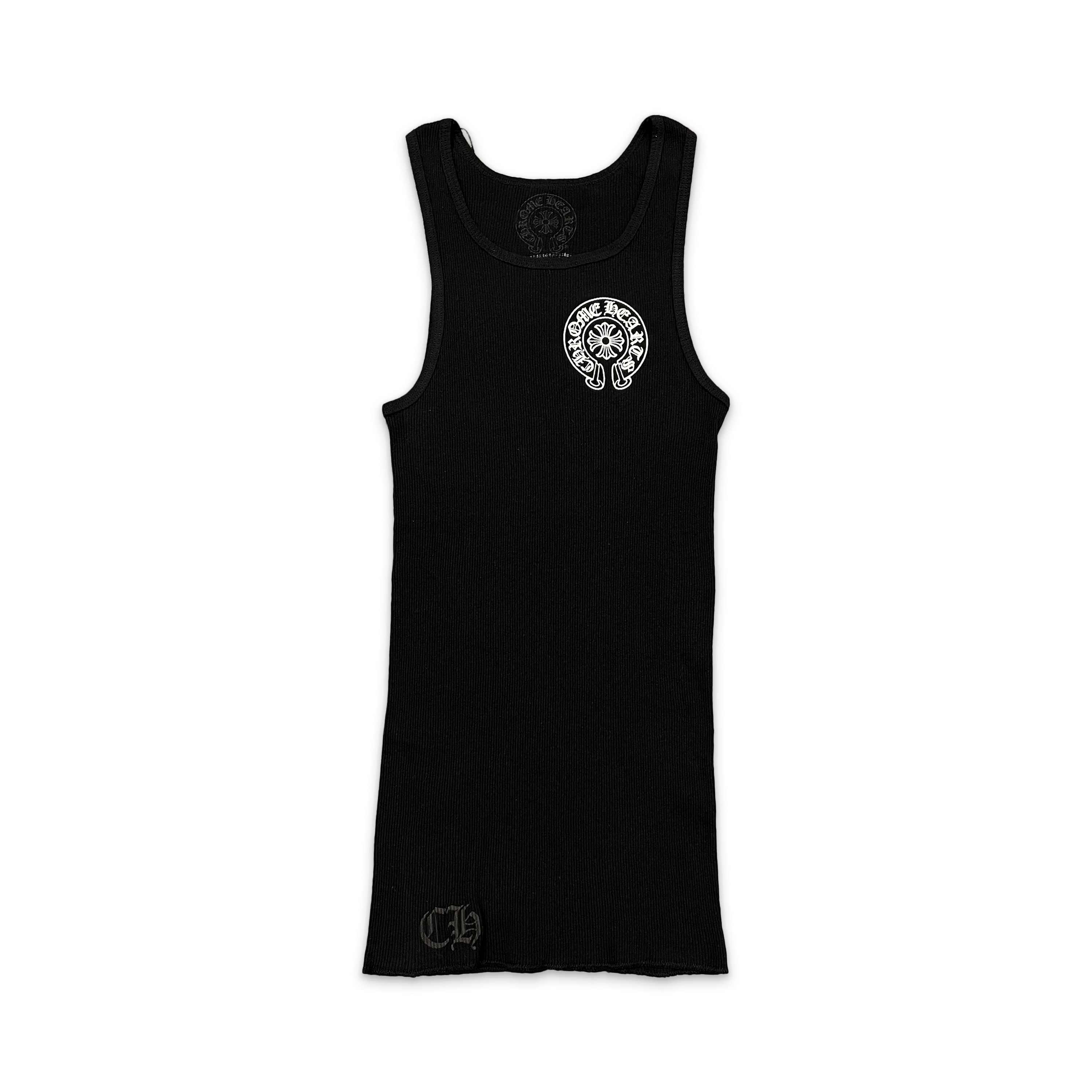 Chrome Hearts, Rib Big Horseshoe Tank Top "Black"