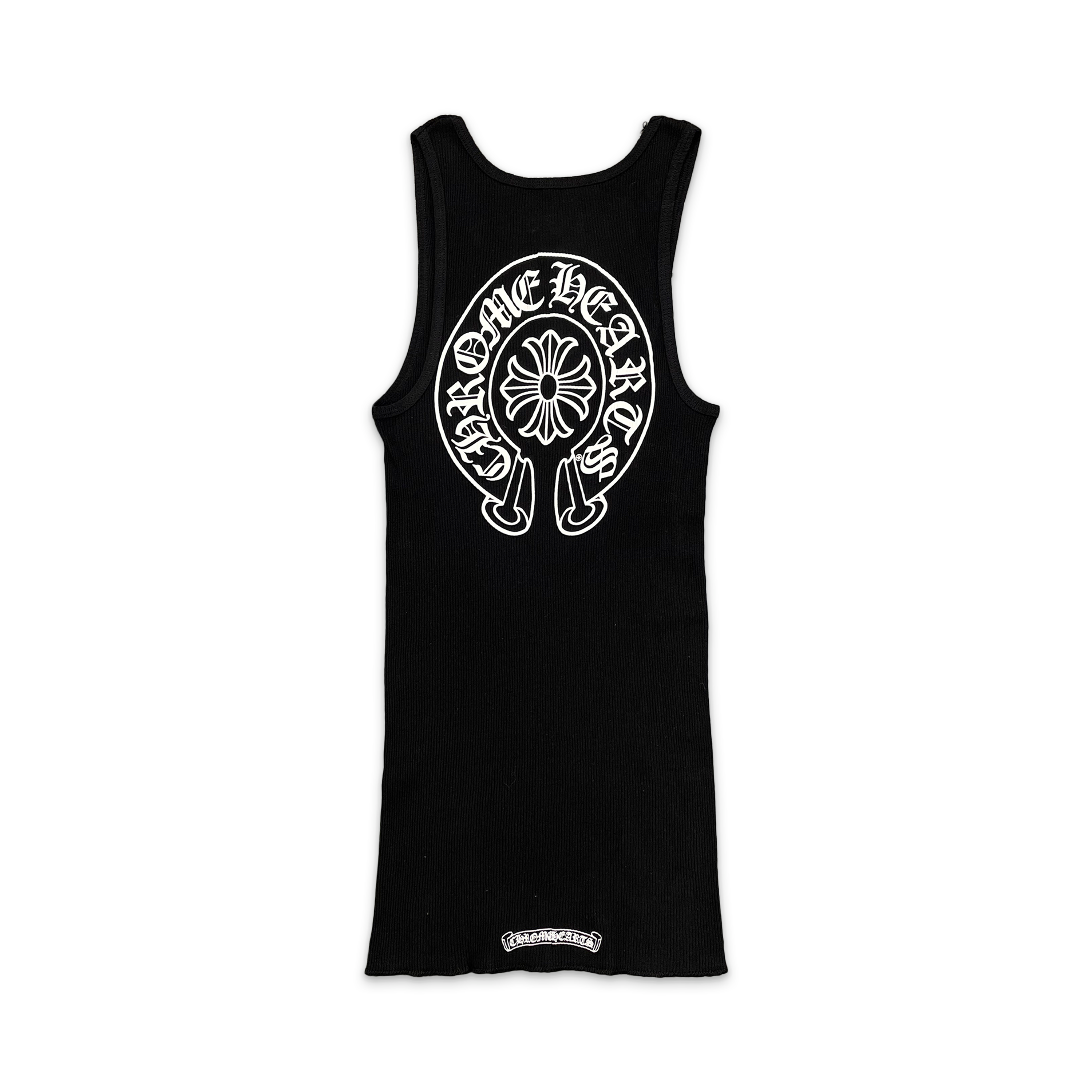 Chrome Hearts, Rib Big Horseshoe Tank Top "Black"