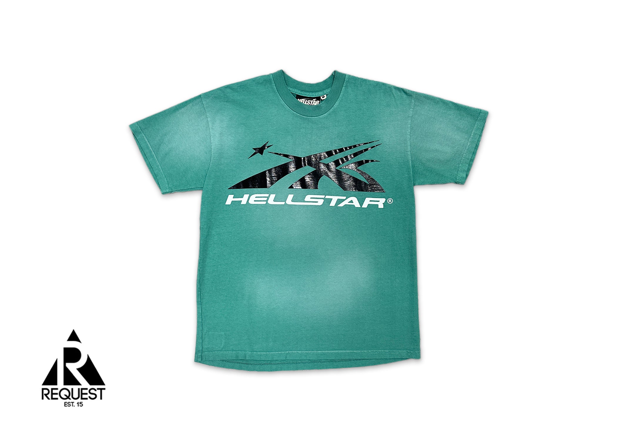 Hellstar, Sport Logo Gel Tee "Black/Green"