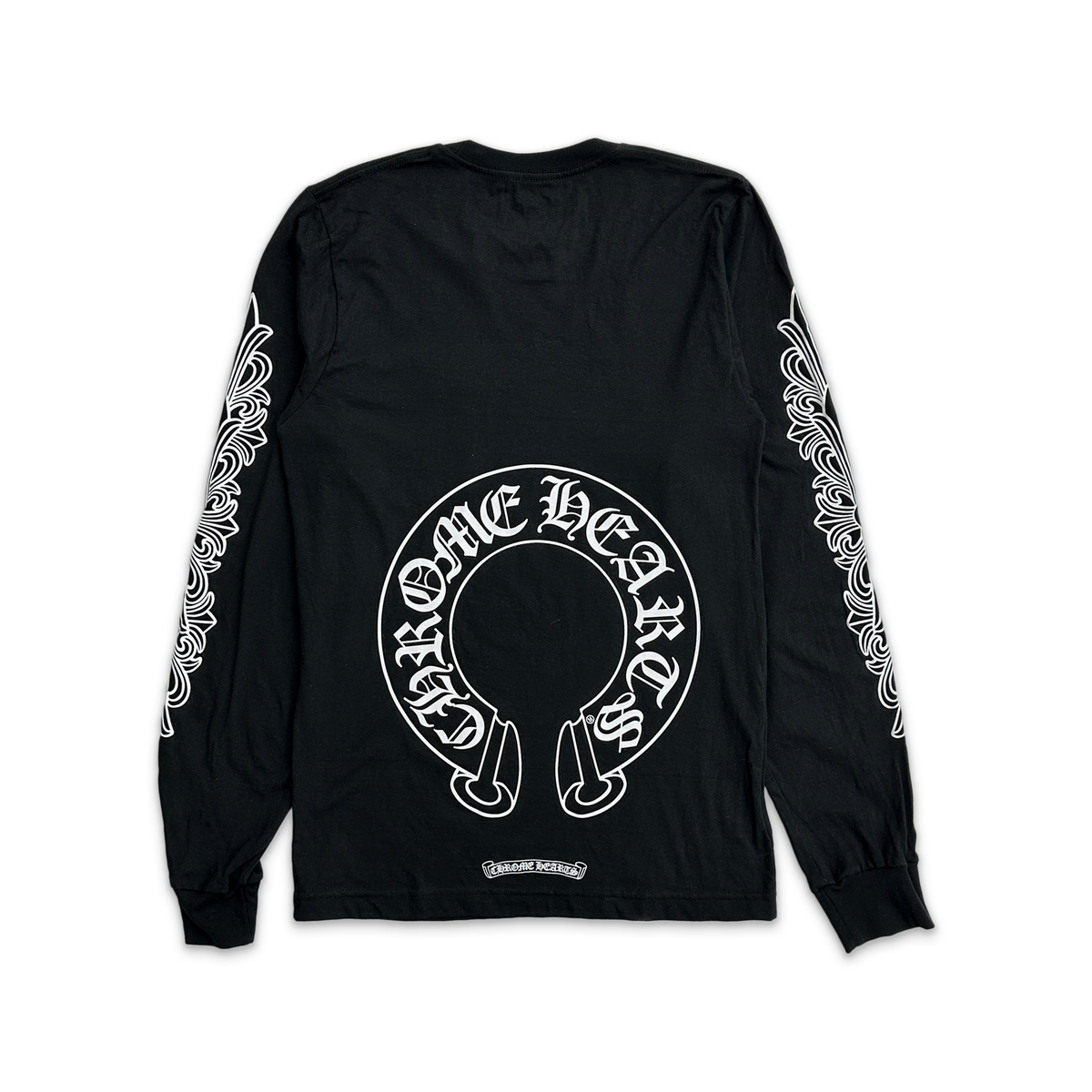 Floral Horseshoe Logo L/S Tee "Black"