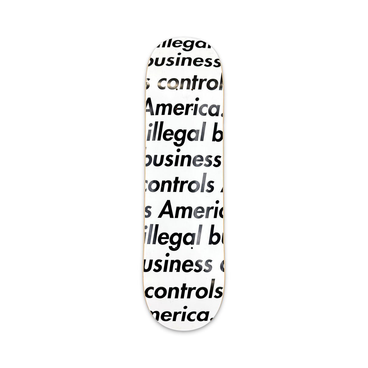 Supreme Illegal Business Skateboard Deck "White"