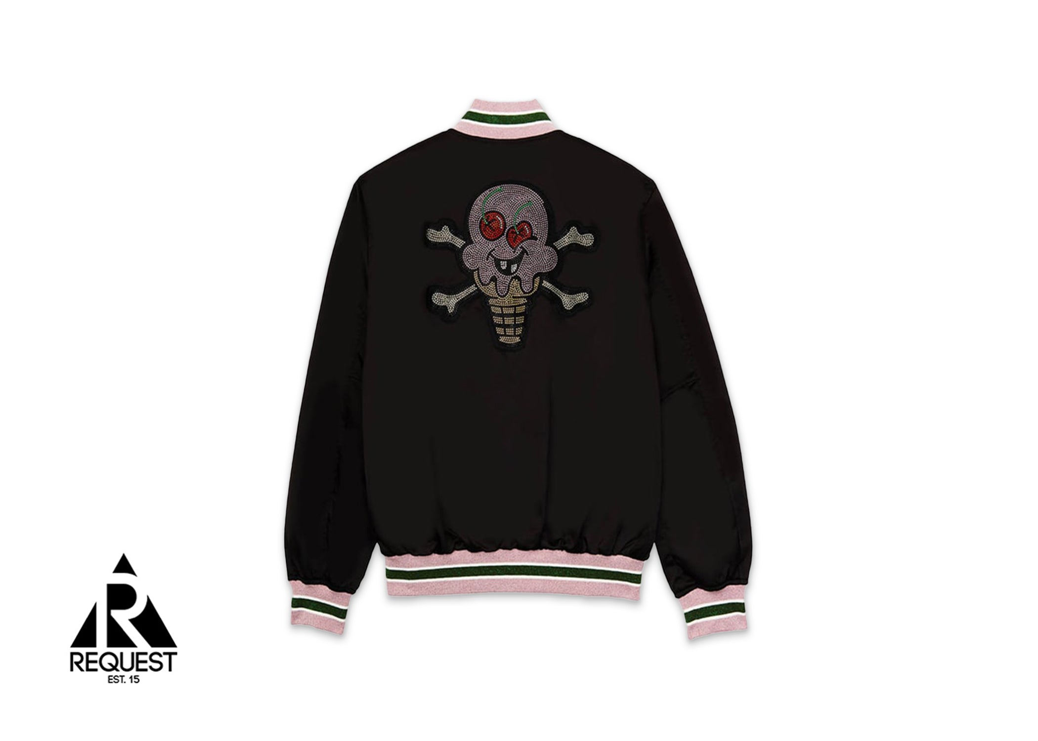 Palm Angels x ICE CREAM Varsity Jacket “Black”