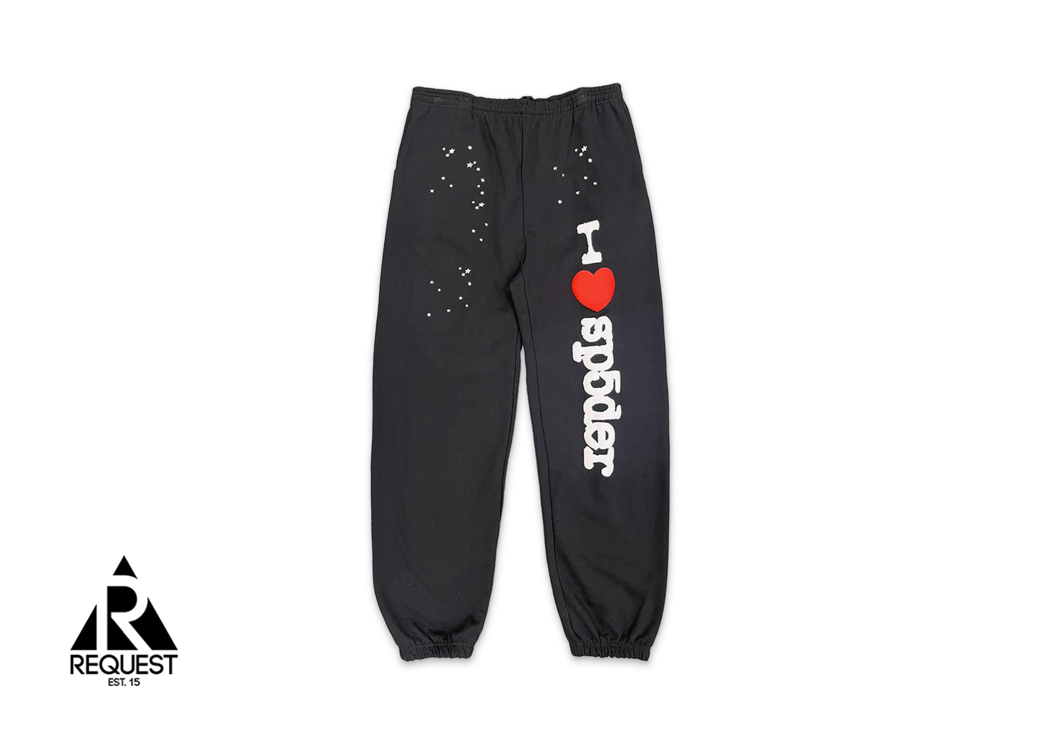 Sp5der, I Heart SP5 Sweatpants "Black"