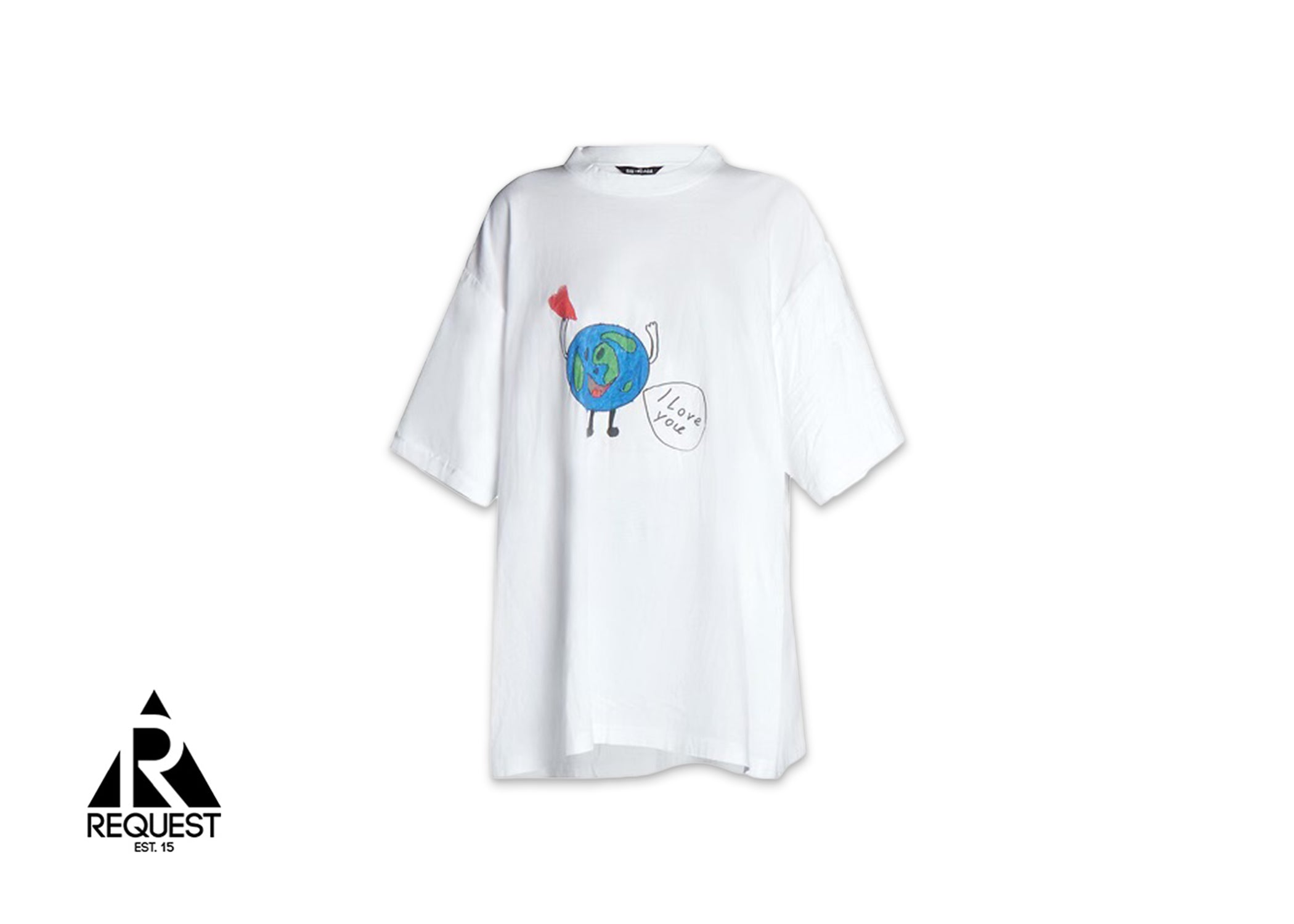 Balenciaga Love Earth Oversized Tee “White”