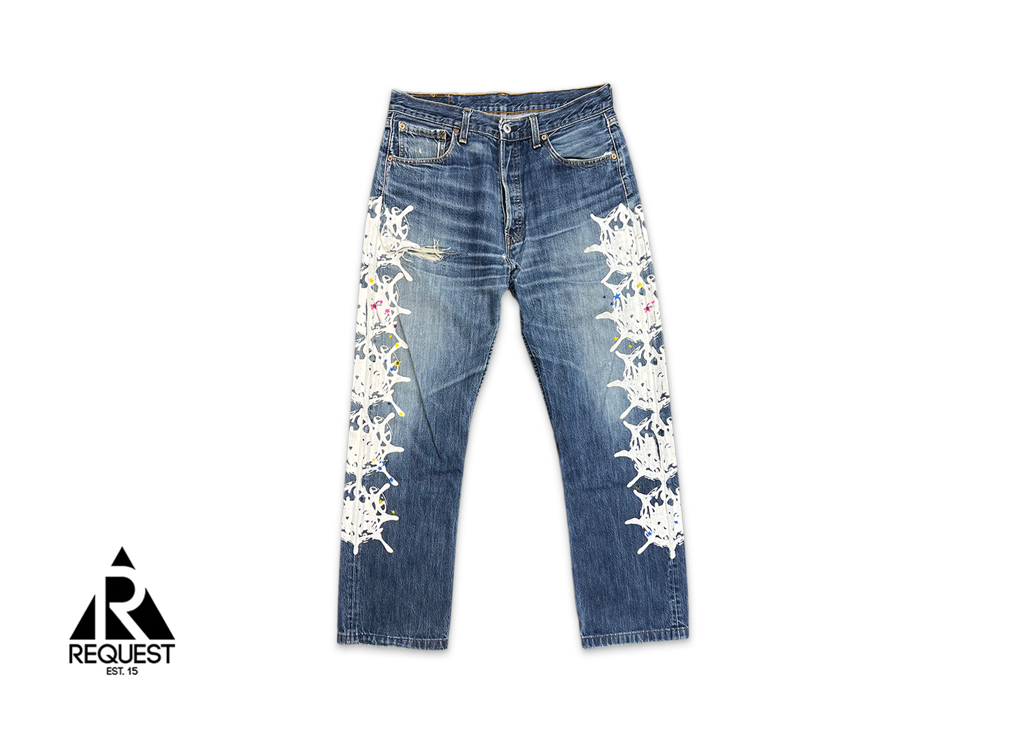 Sp5der Worldwide x Levi Web Denim "Vintage"