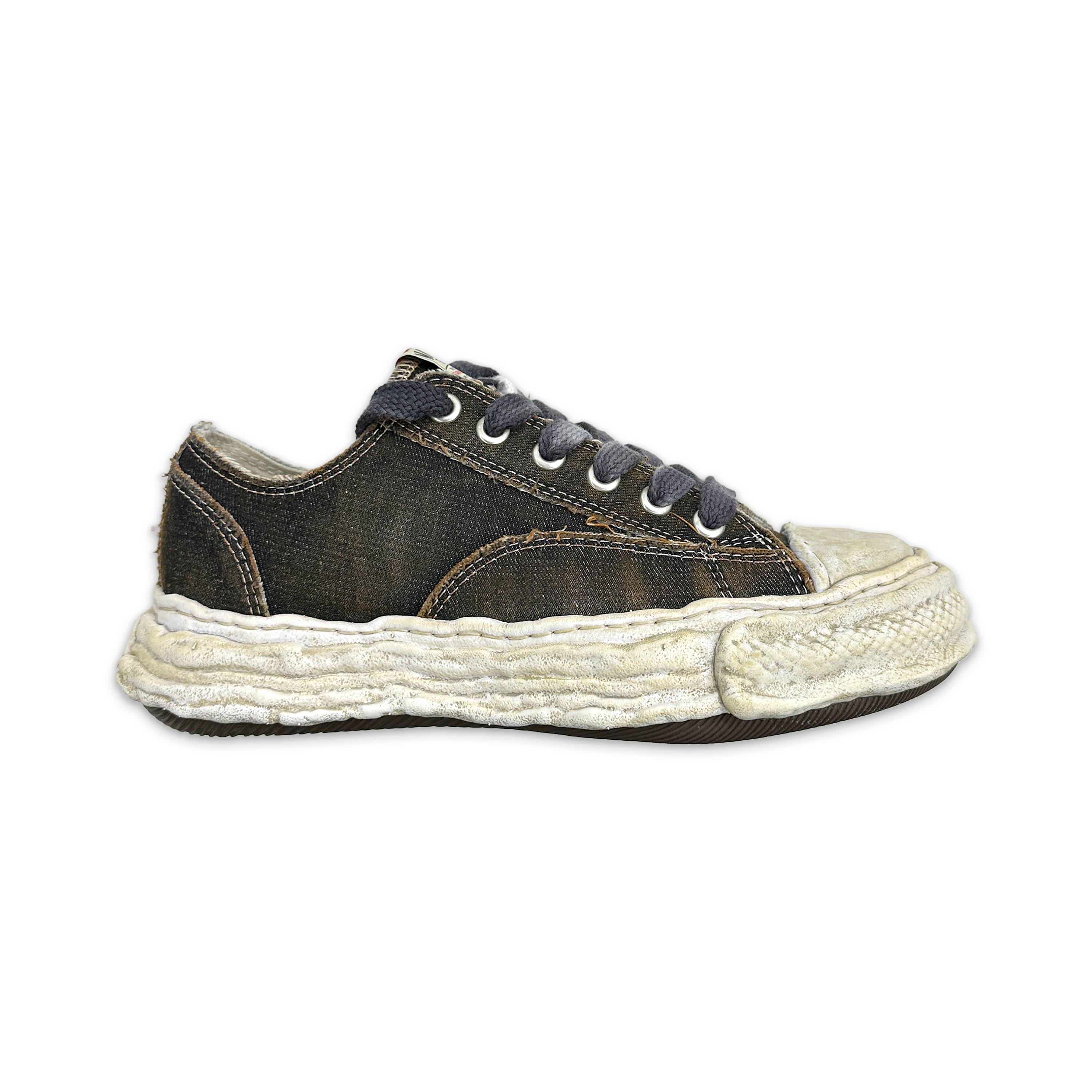 Maison Mihara Yasuhiro, Peterson 23 Distressed Denim Low "Black"