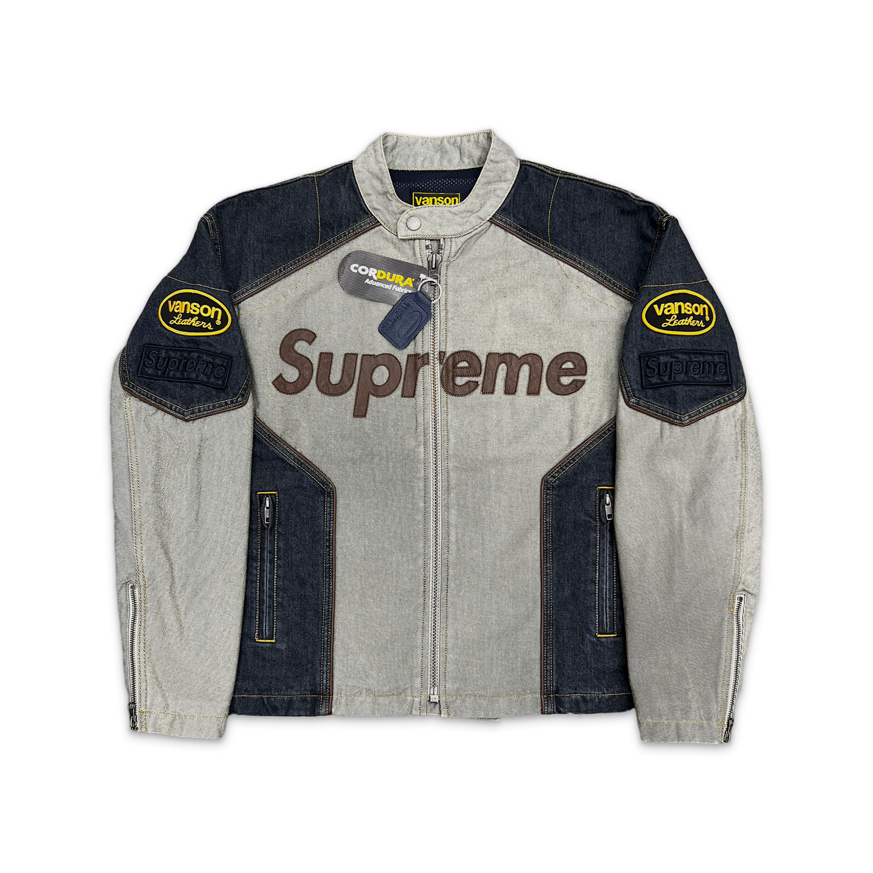 Supreme, Vanson Leathers Cordura Cotton Jacket “Denim”