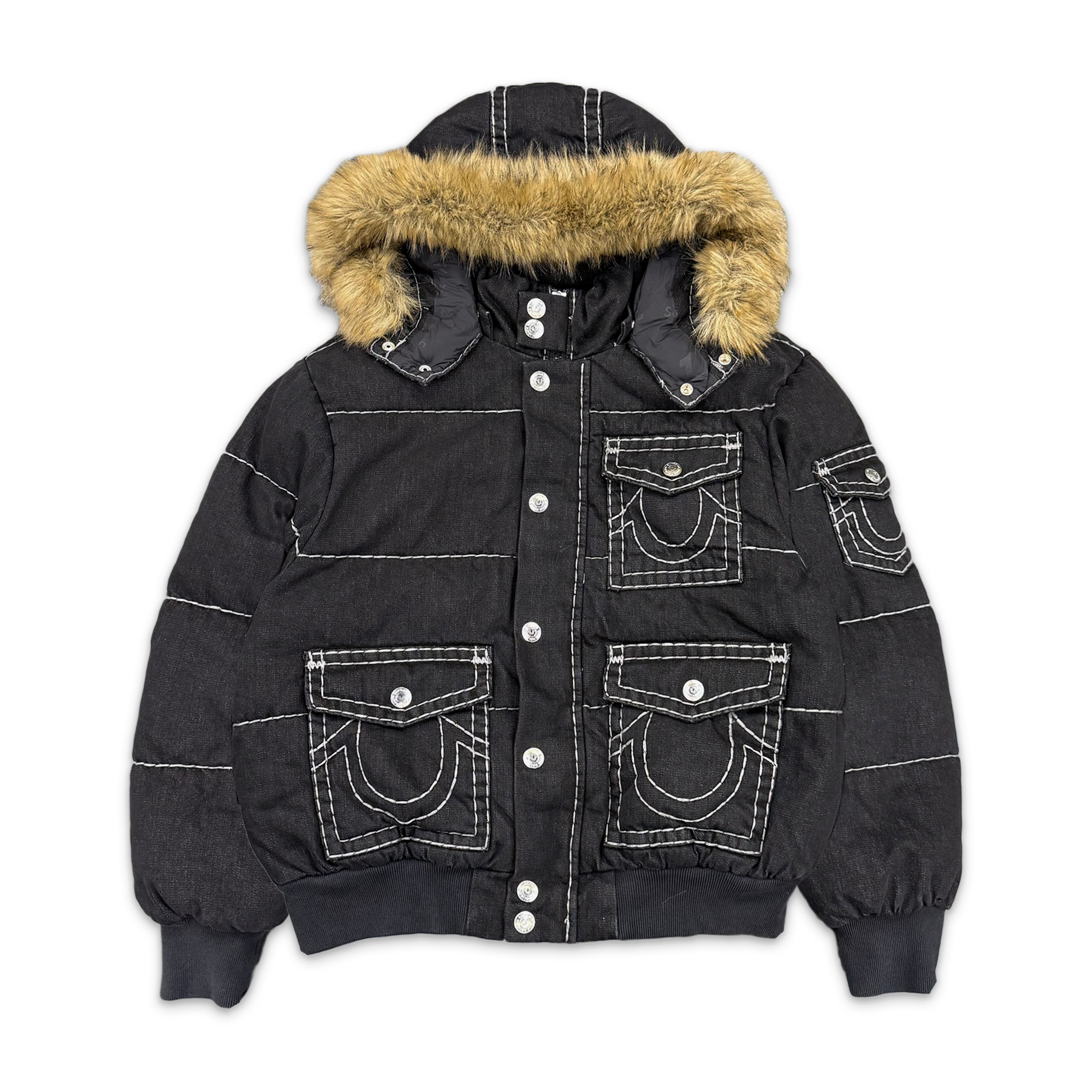 Supreme, True Religion Puffer Jacket FW25 "Black"