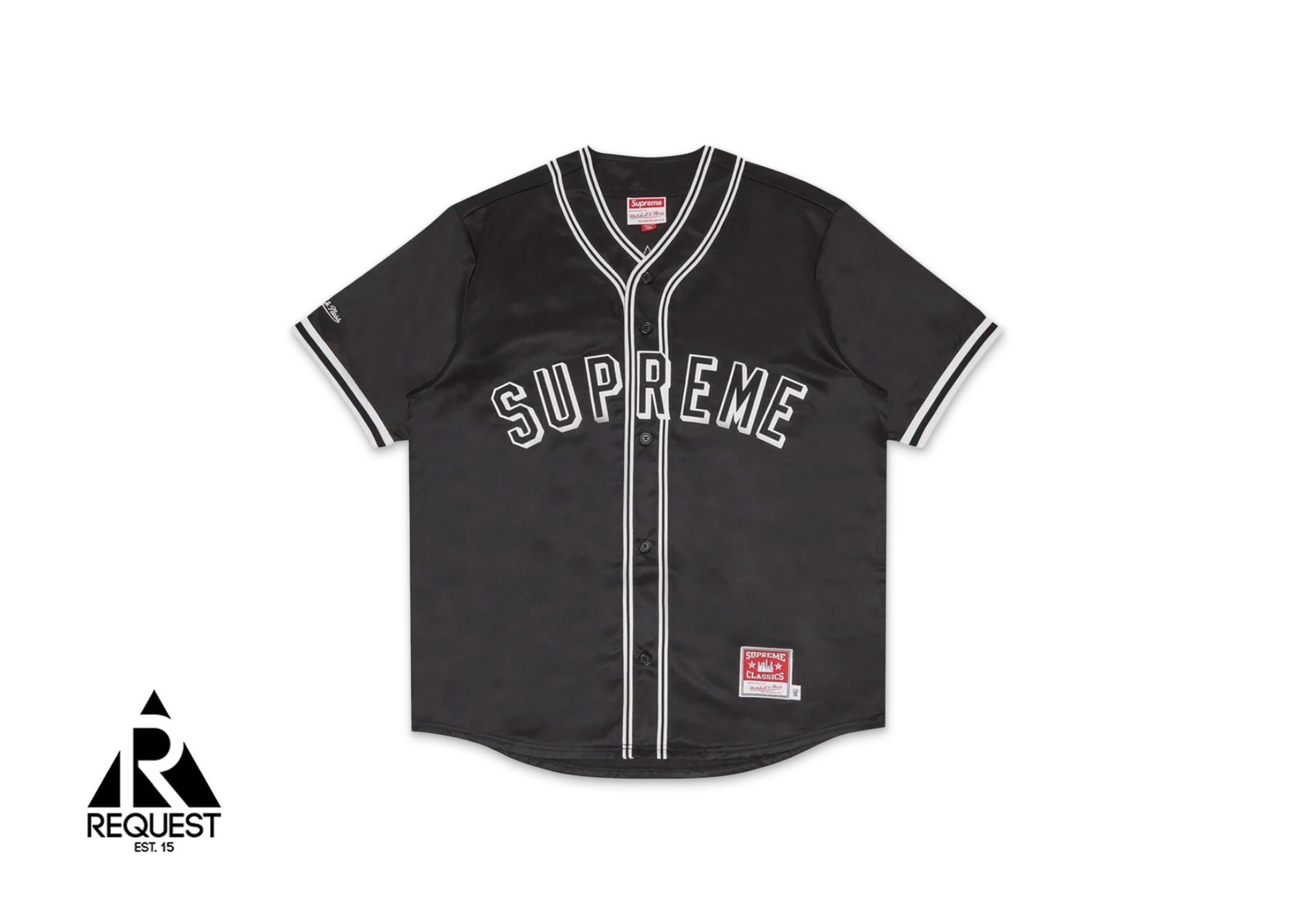 Supreme Satin Baseball Jersey 