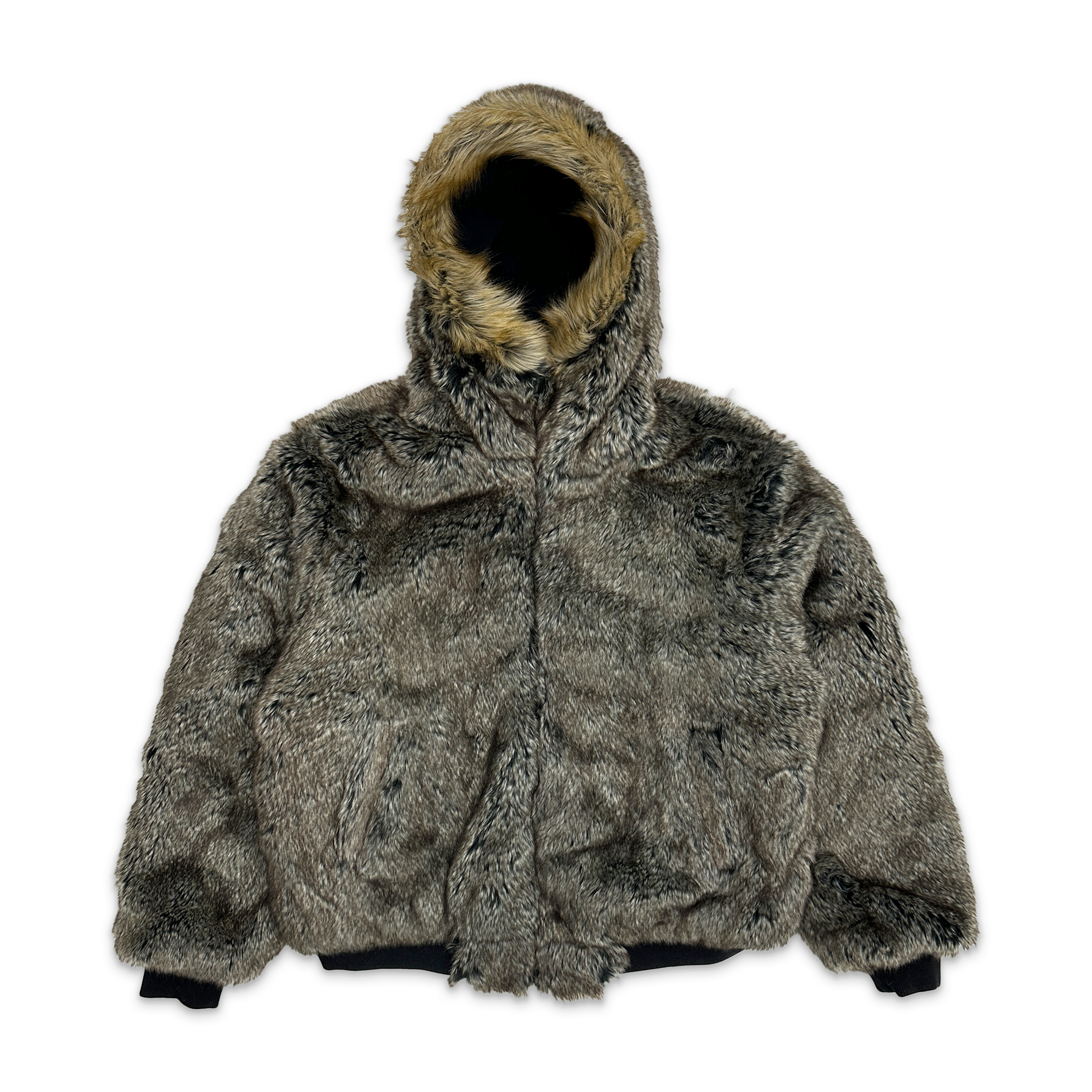 Supreme, Reversible Faux Fur Hooded Work Jacket SS26 "Black"