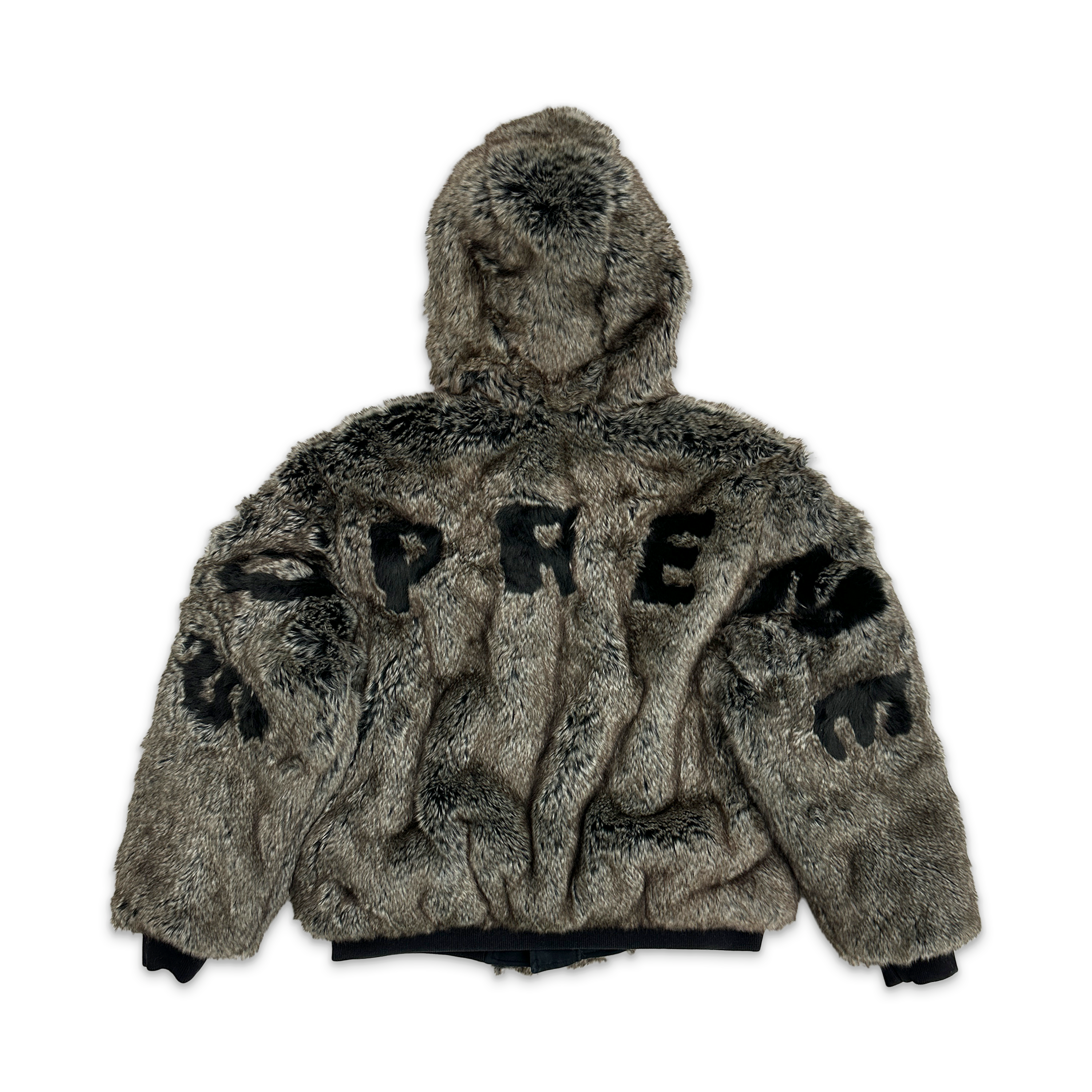 Supreme, Reversible Faux Fur Hooded Work Jacket SS26 "Black"