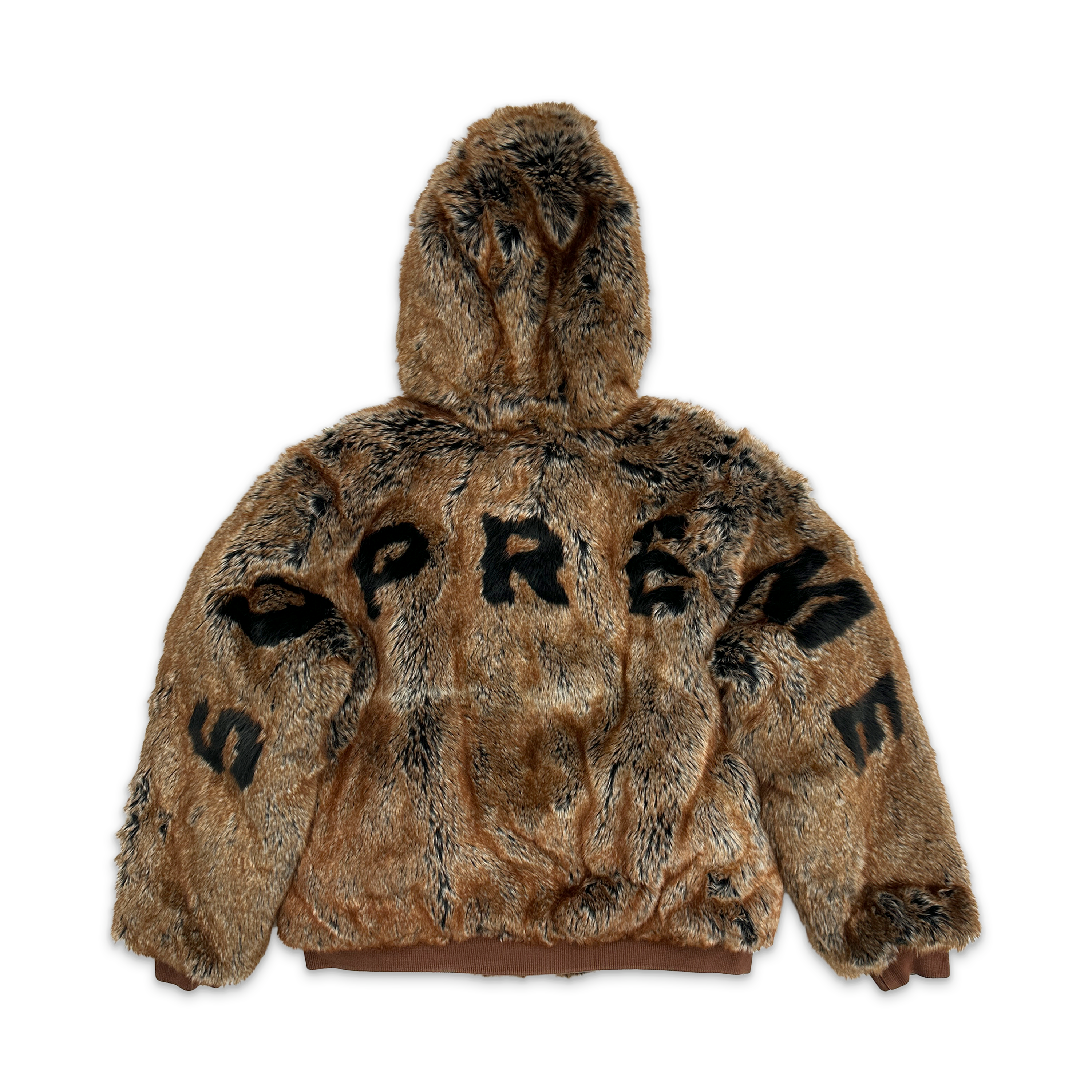 Supreme, Reversible Faux Fur Hooded Work Jacket SS26 "Denim"