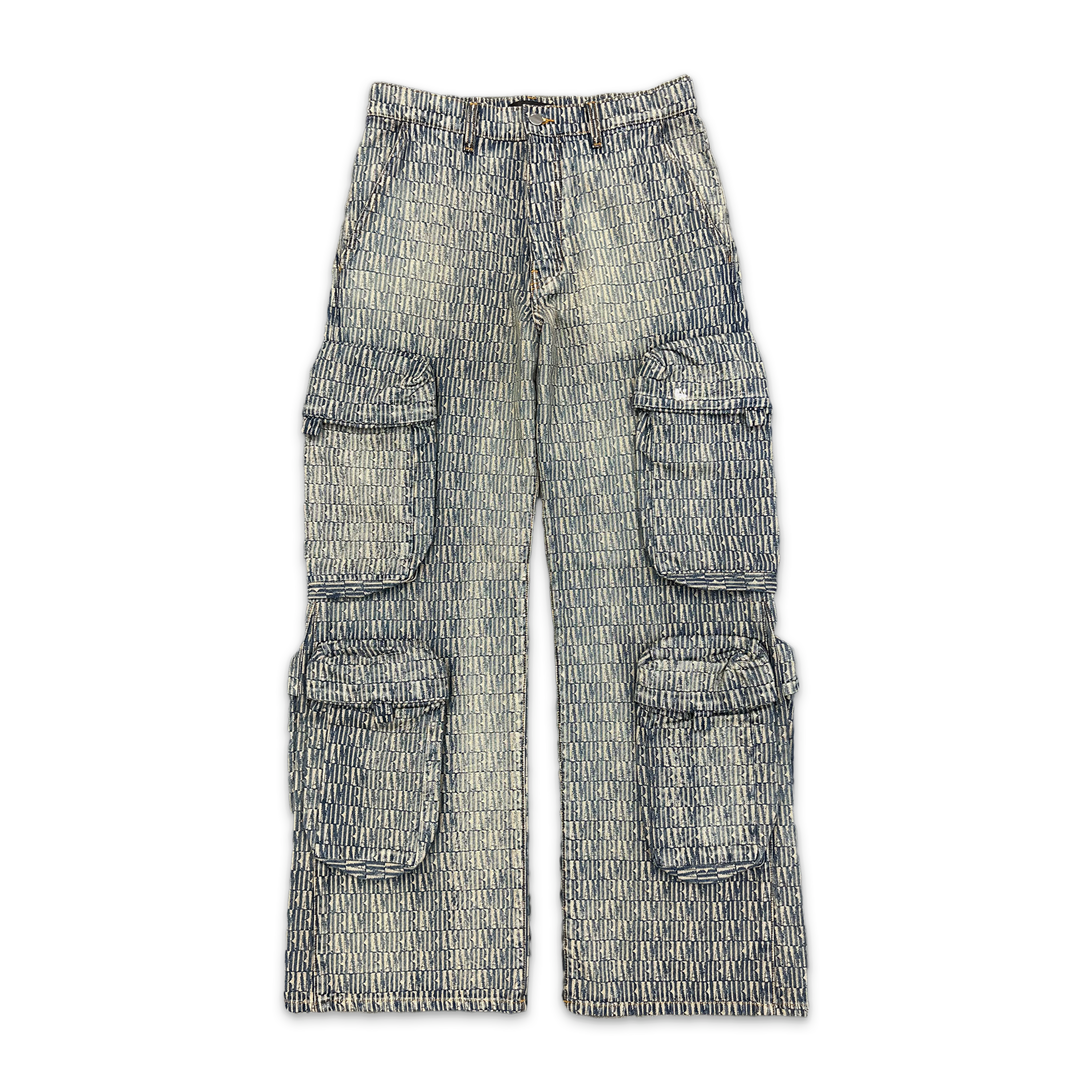 Amiri, Jacquard Utility Denim Cargo Pants "Vintage Indigo"