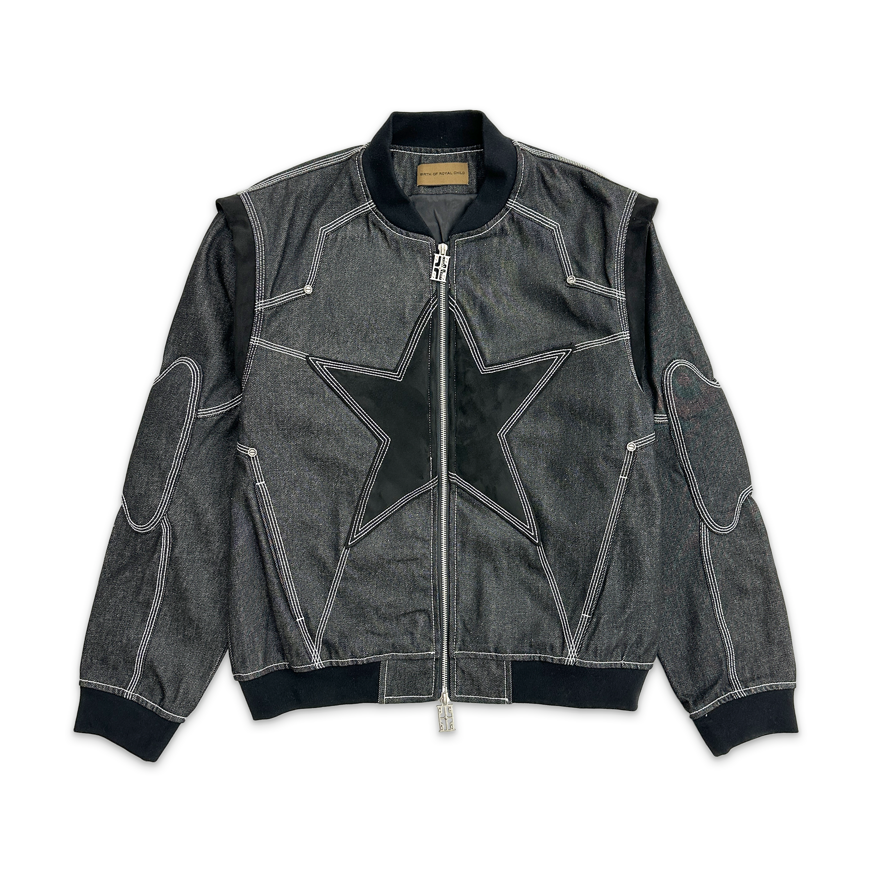 Birth of Royal Child, Mecha Division Raw Denim Jacket "Black"