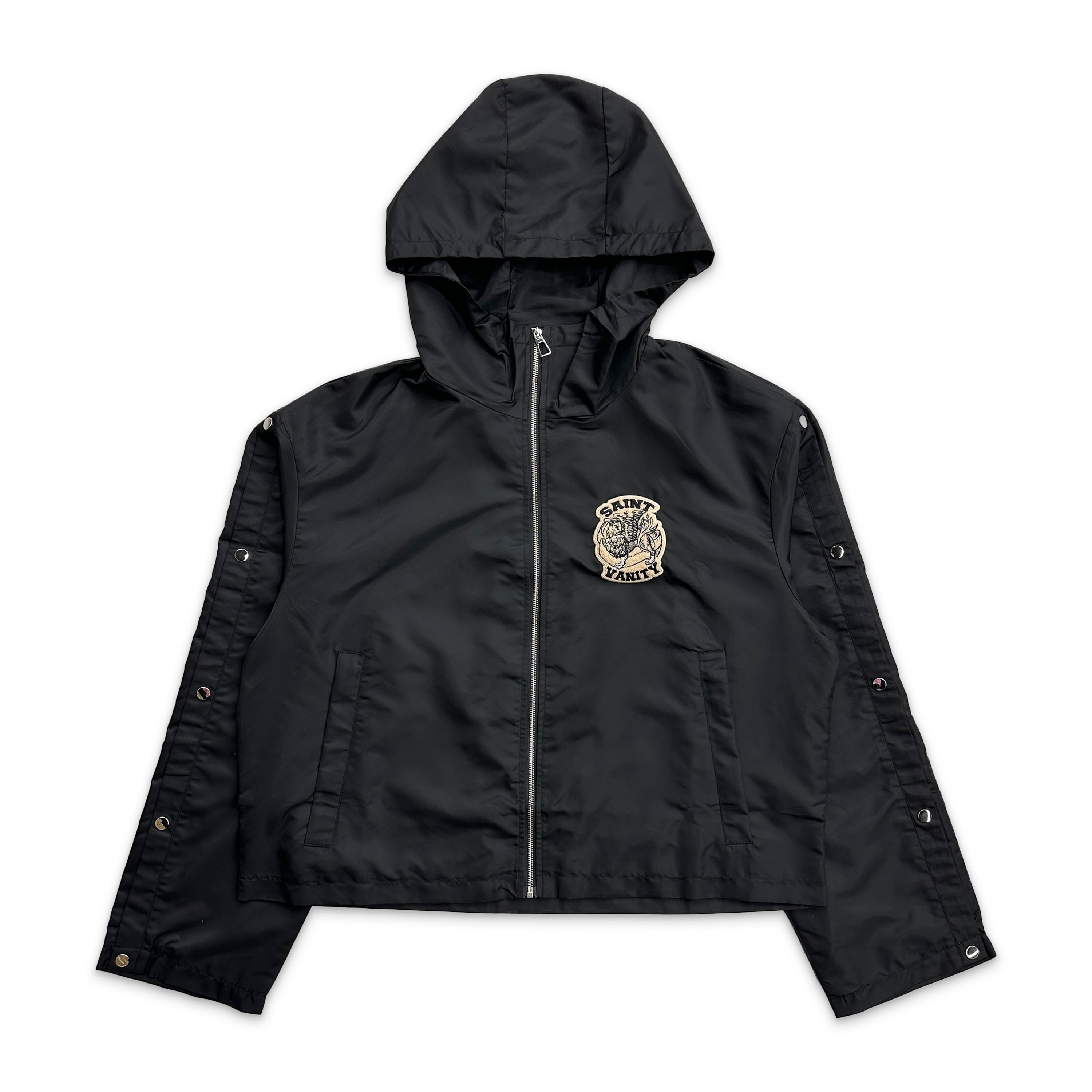 Saint Vanity, Nylon Hooded Track Jacket "Black"